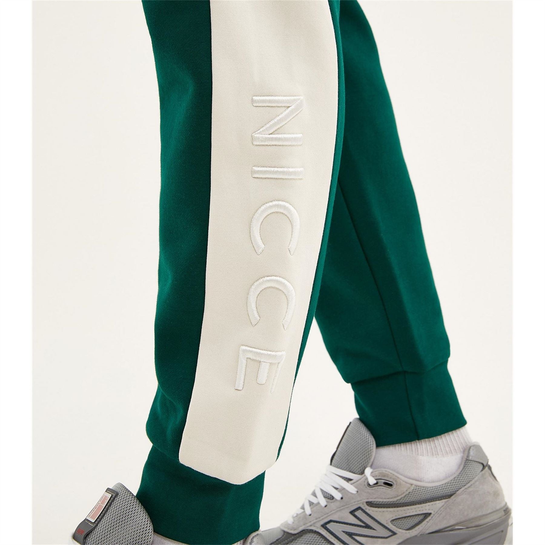 Nicce Mens Mercury Stripe Jogging Bottoms