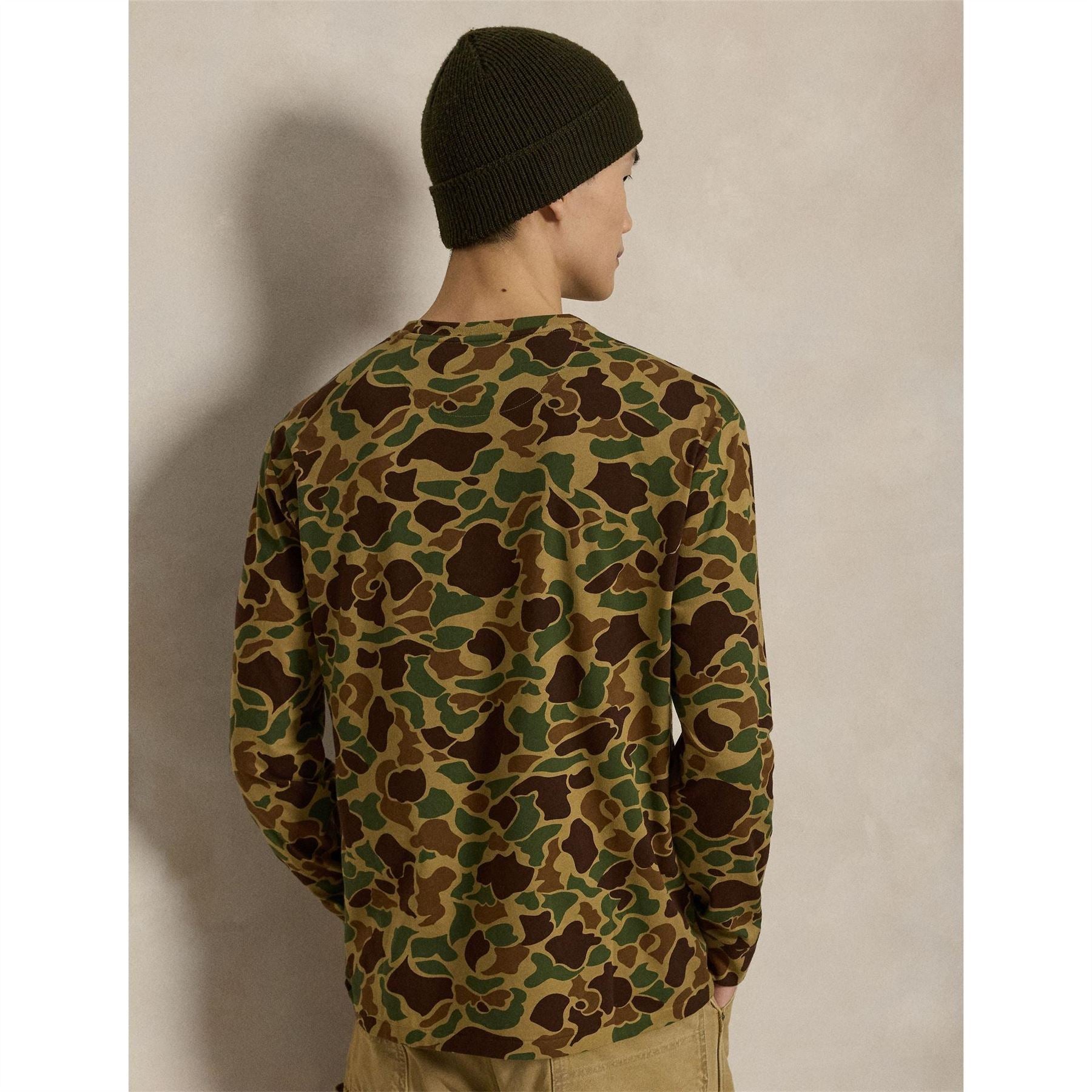 Polo Ralph Lauren Custom Long Sleeve Crew Neck Cotton T-Shirt