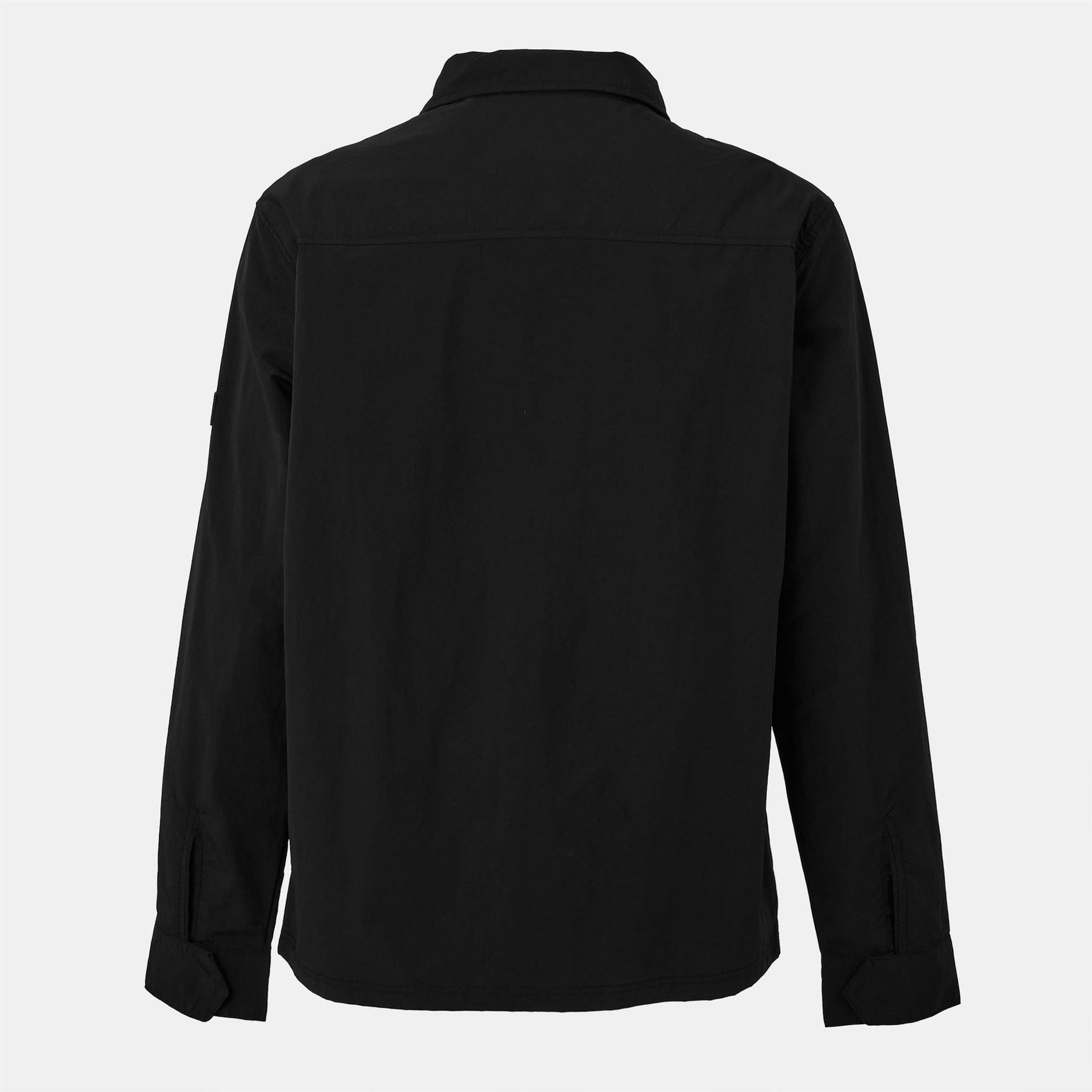 Nicce Solid Patterned Snap Button Zipped Pocket Overshirt