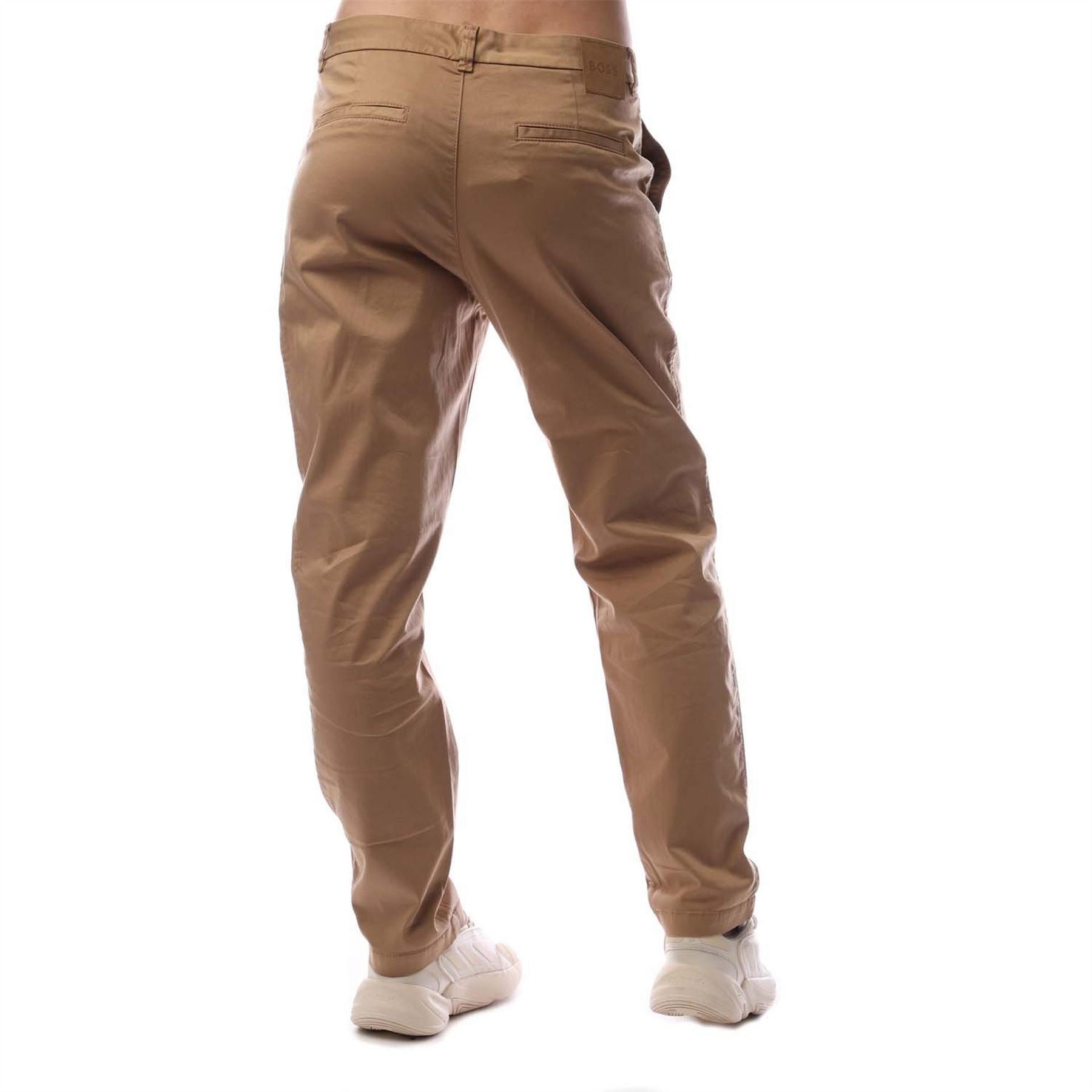 Boss Solid Patterned Slim Cut Trousers