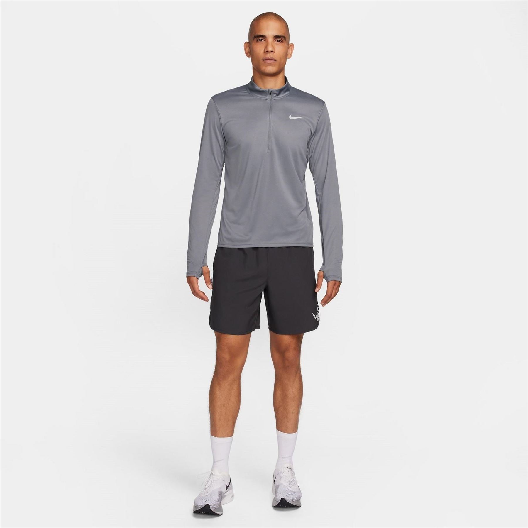 Nike Mens Half Zip Core Long Sleeve Running Top