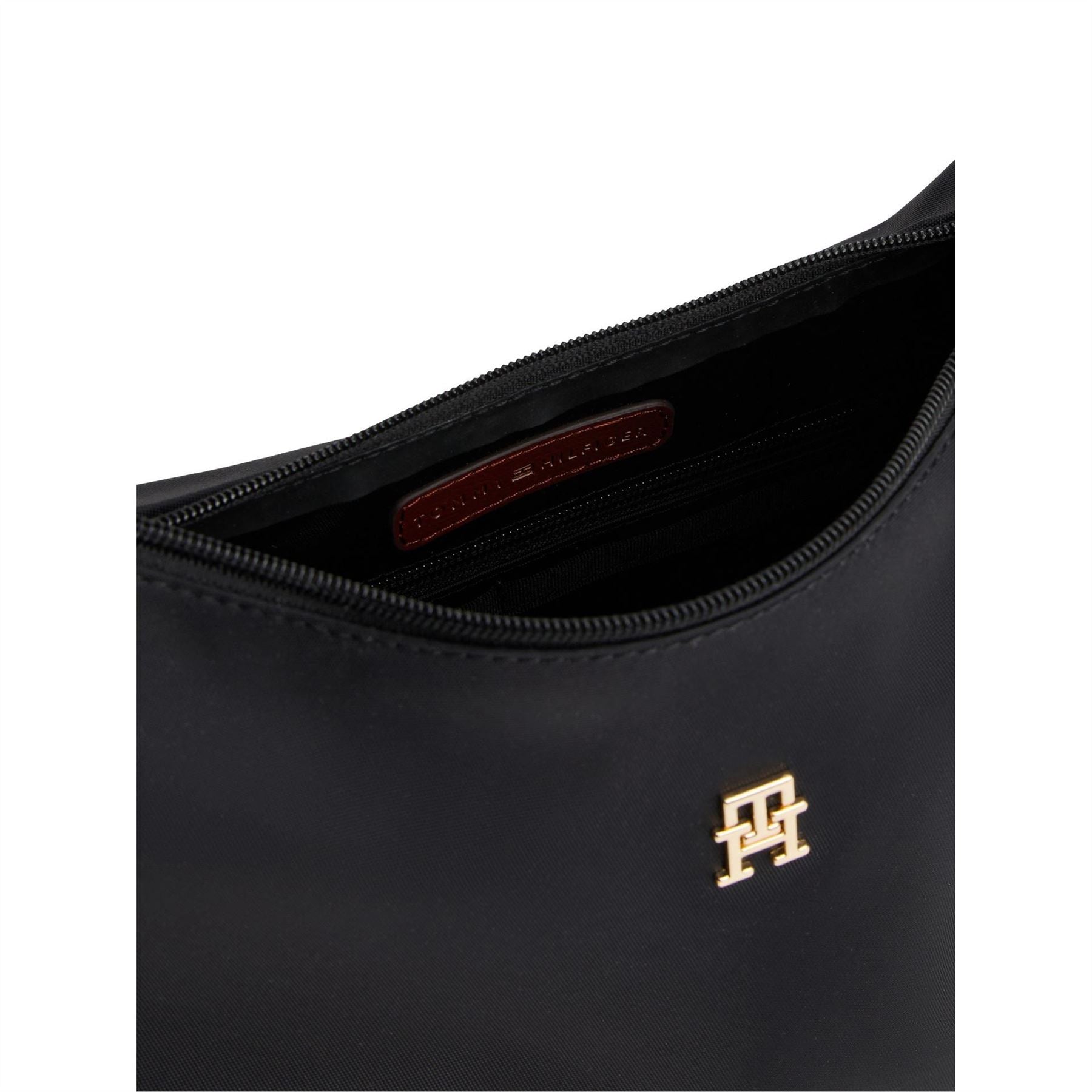 Tommy Hilfiger Popette Vertical Stripe Crescent Hobo Bag