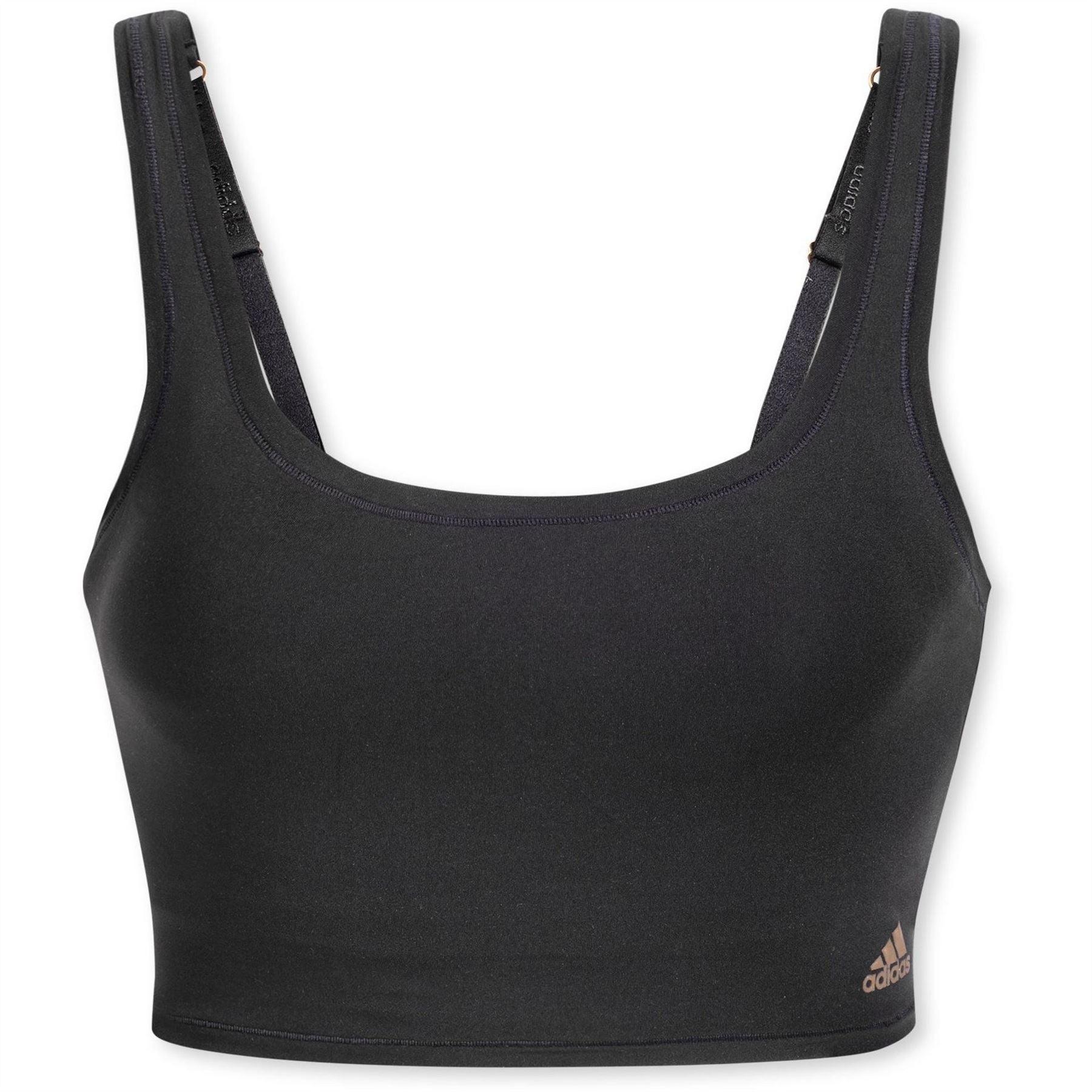 adidas Cropped Snug Fit Scoop Neck Bralet