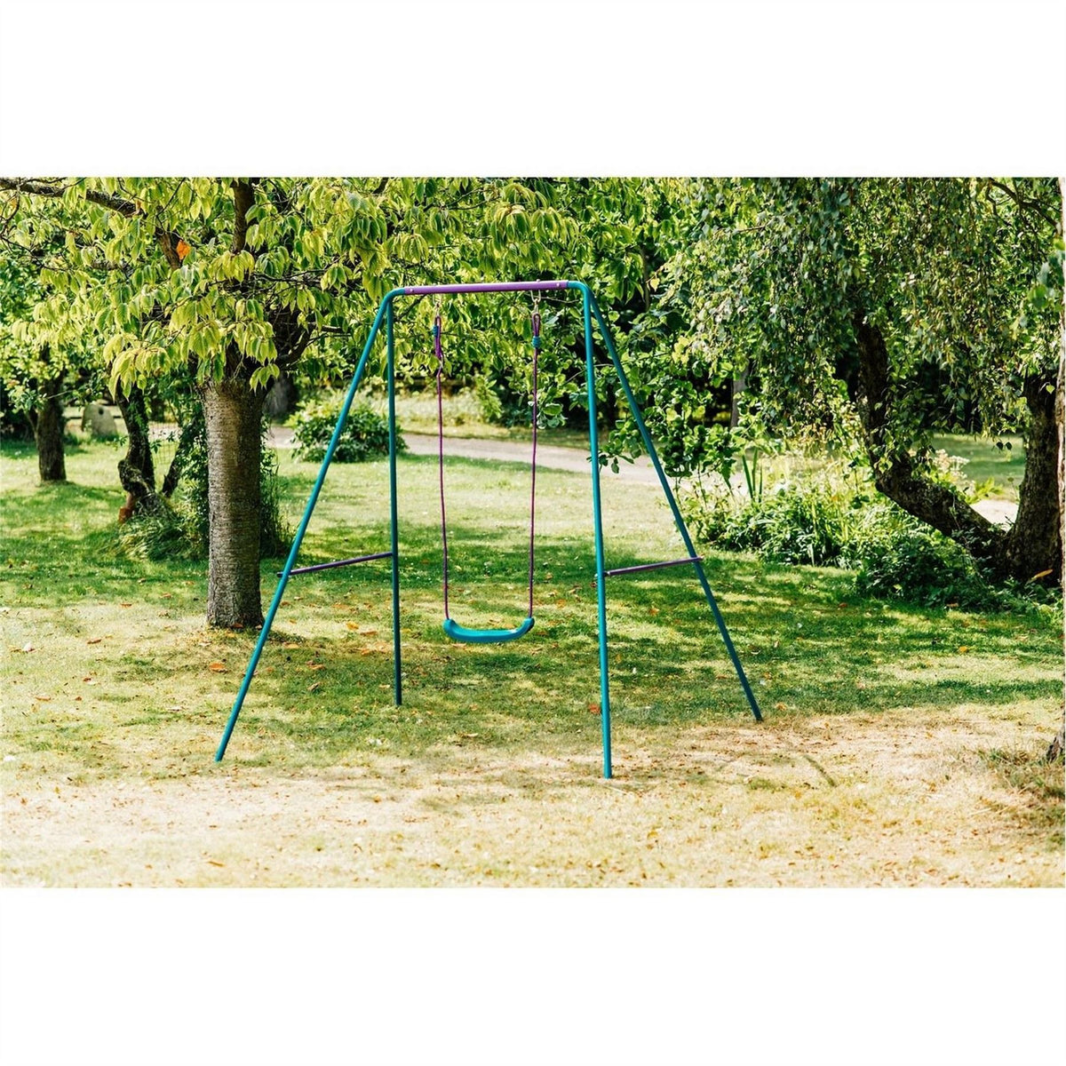 Plum Play Single Swing Set   Purple Teal