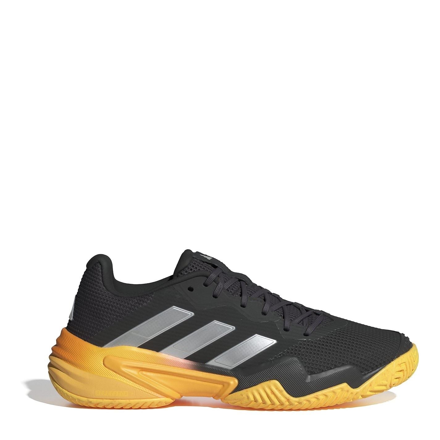 adidas Barricade 13 Low Top Round Toe Flat Heel Sneakers