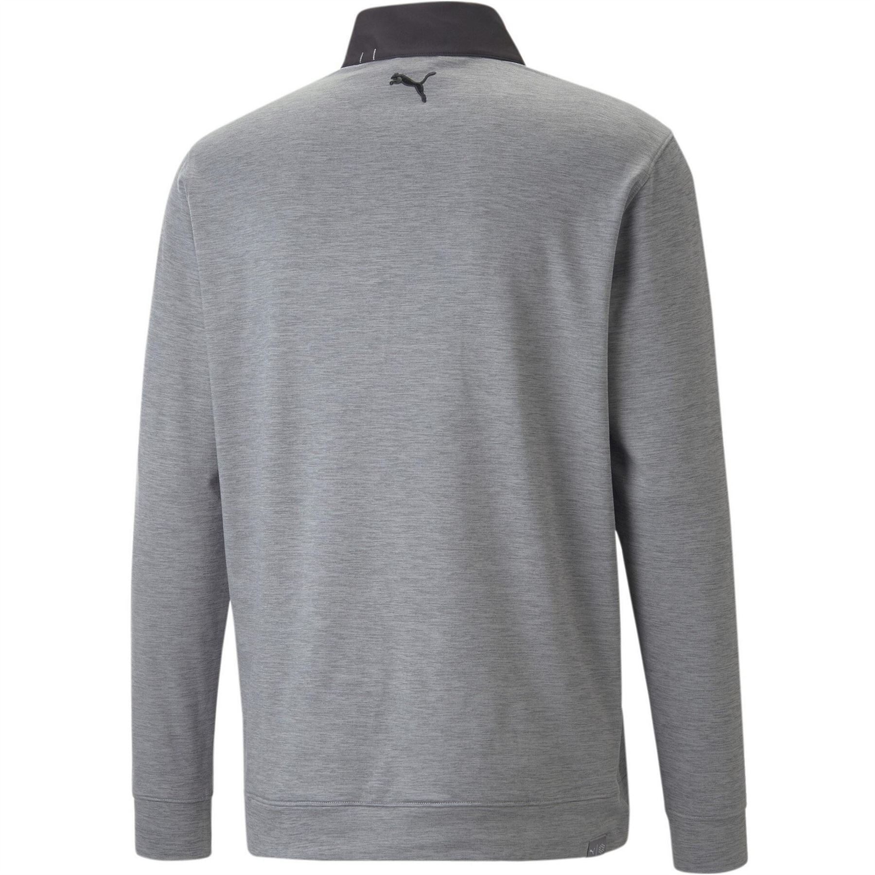 Puma Mens Cloudspun Colorblock Quarter Zip Jumper