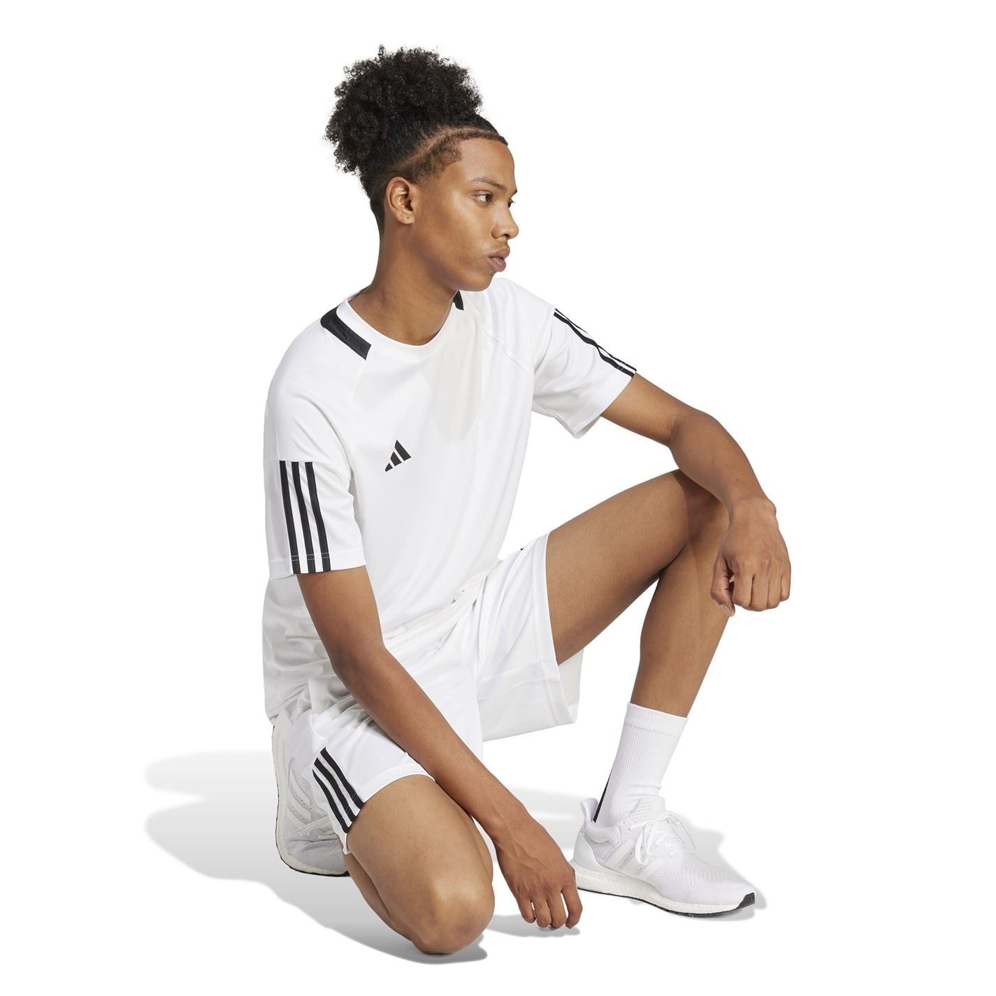 adidas Mens Classic 3 Stripe Sereno T-Shirt