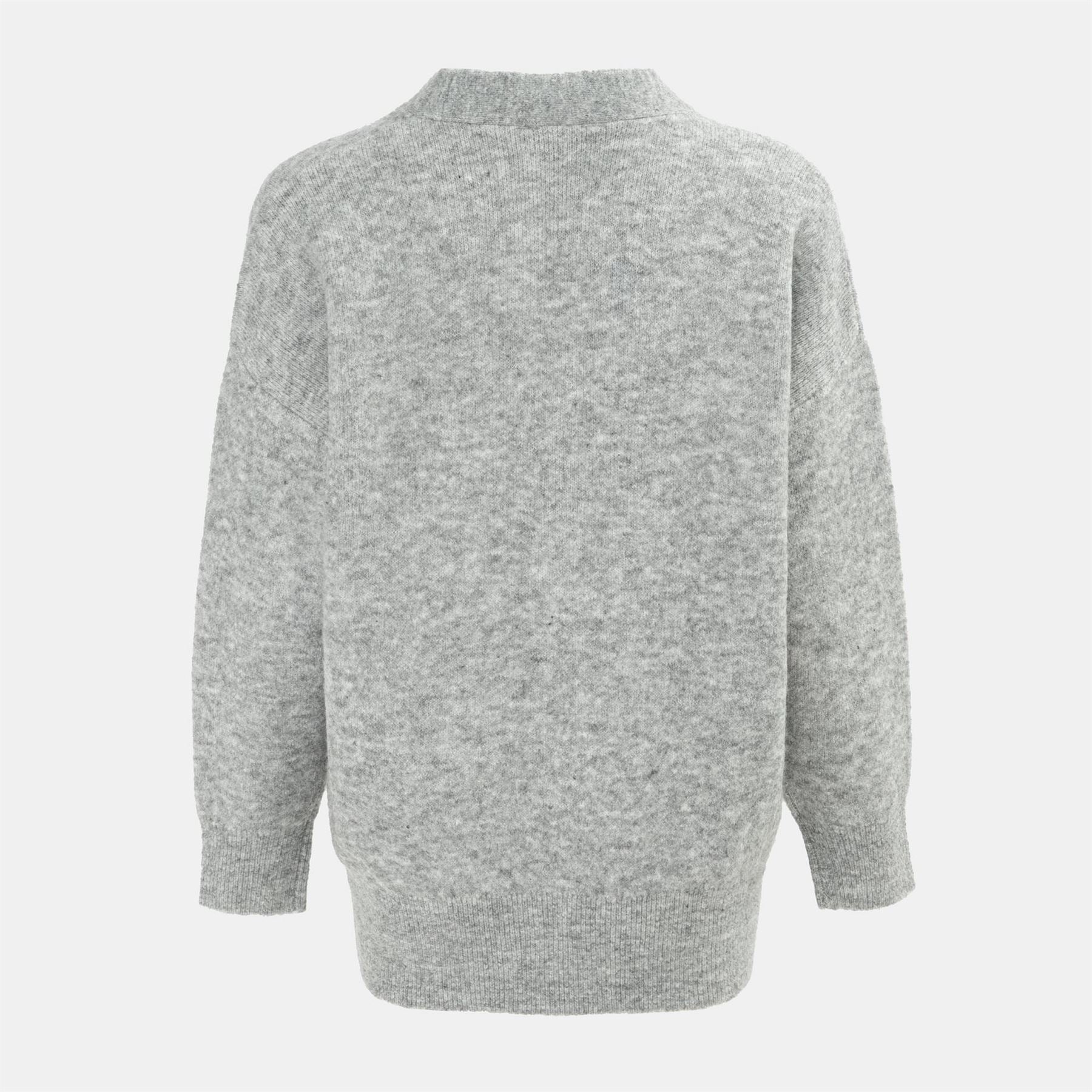 Miso Womens Knit V Neck Button Cardigan