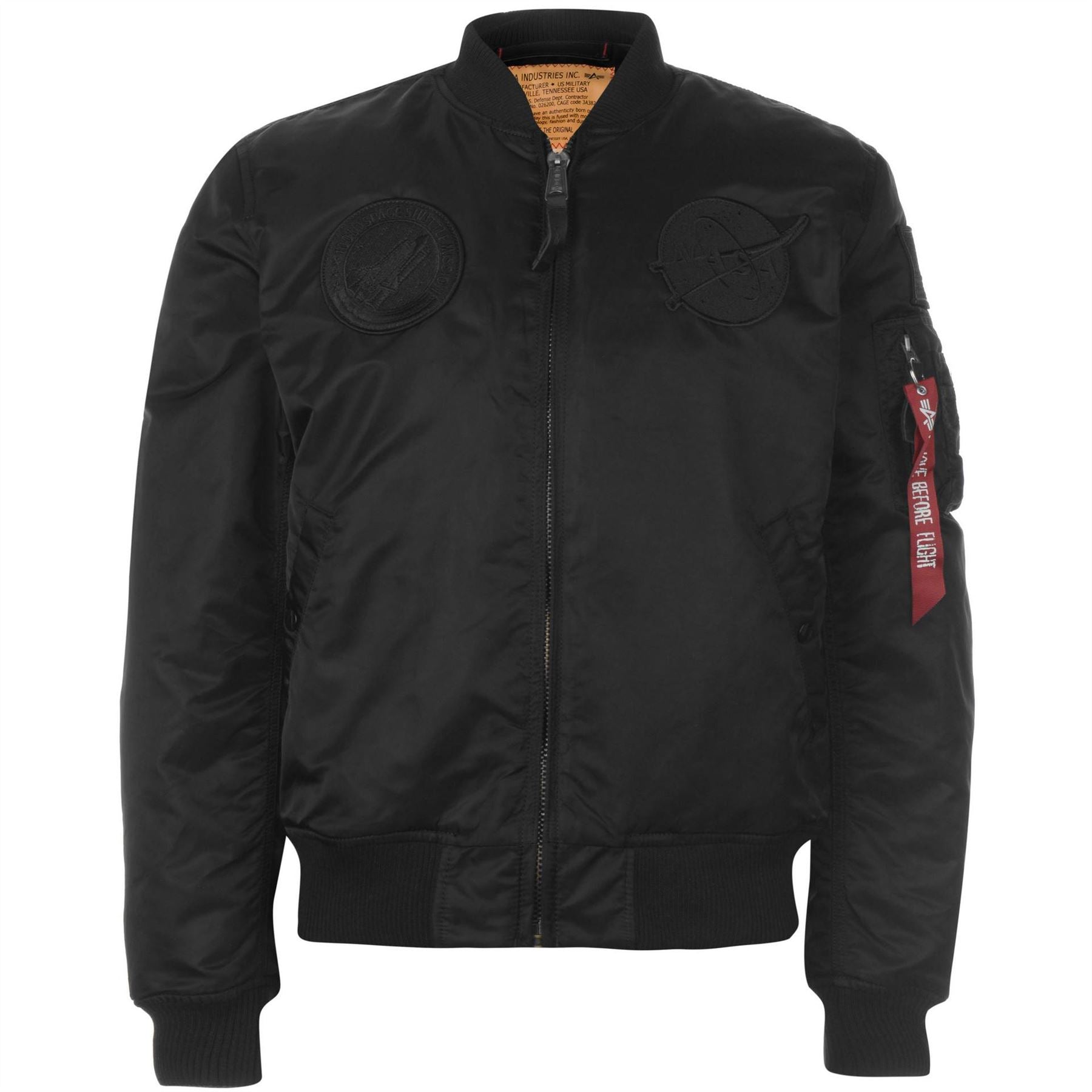 Alpha Industries MA VF NASA Long Sleeve Bomber Jacket