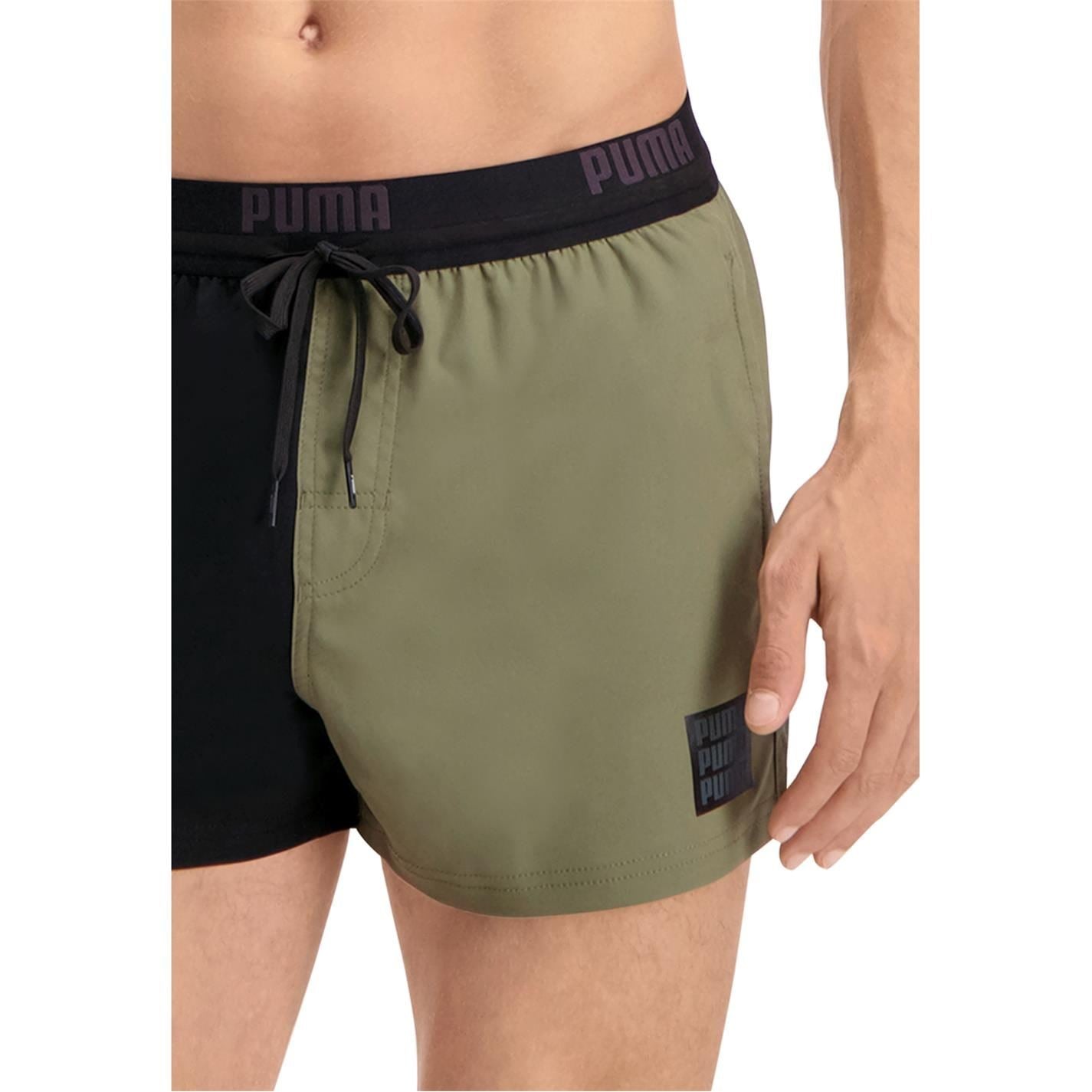 Puma Regular Fit Color Block Swim Shorts