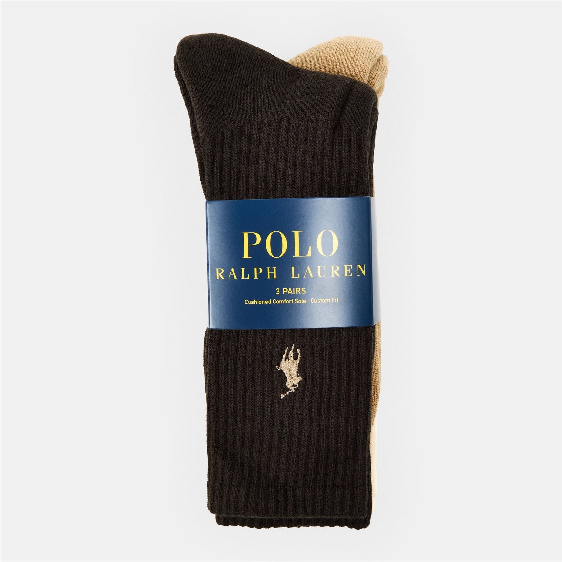 Polo Ralph Lauren 3 Pack Tonal Crew Long Socks