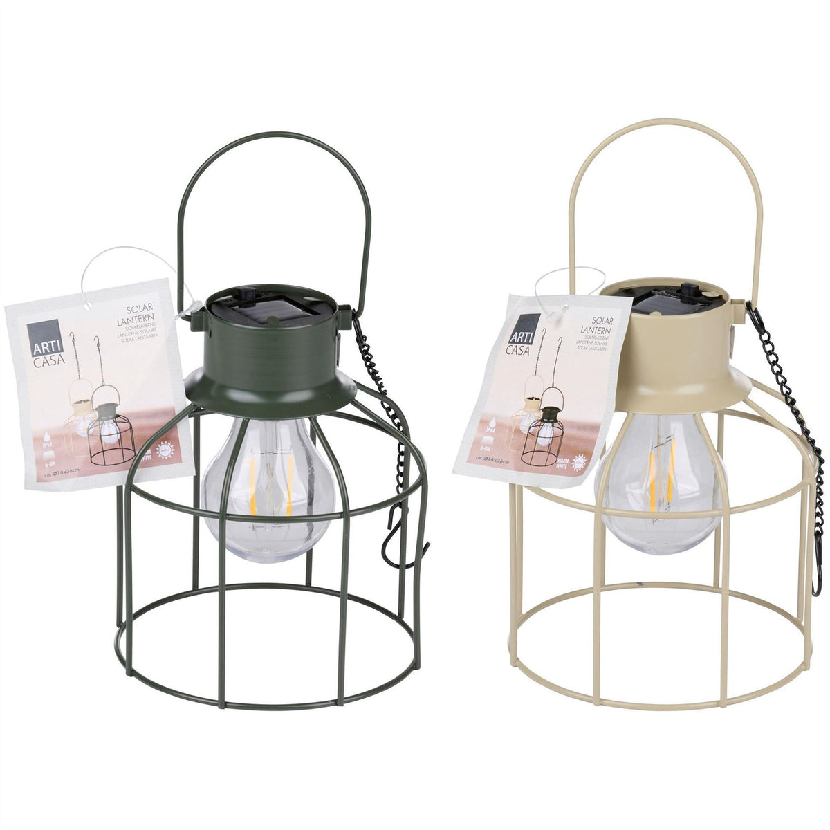 Arti Casa Solar Lantern 14x14x16cm