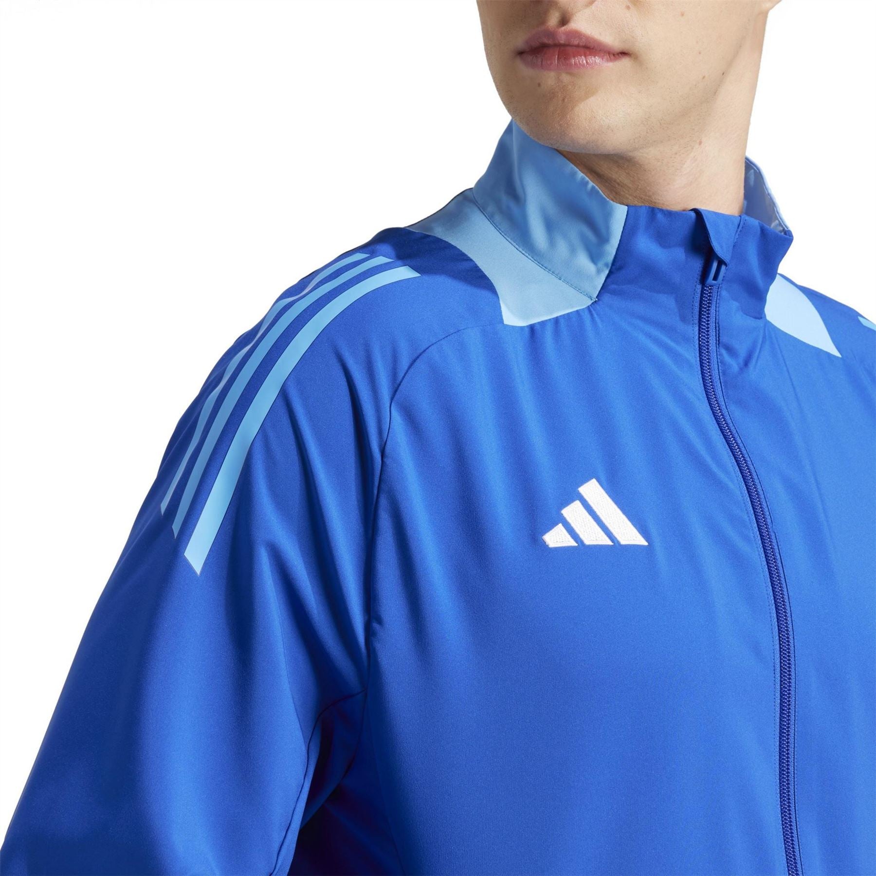 adidas Funnel Neck High Collar Long Sleeve Athletic Top