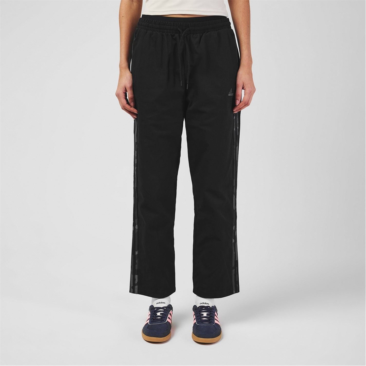 adidas Womens Essentials Camo Print 3 Stripes Twill Trousers