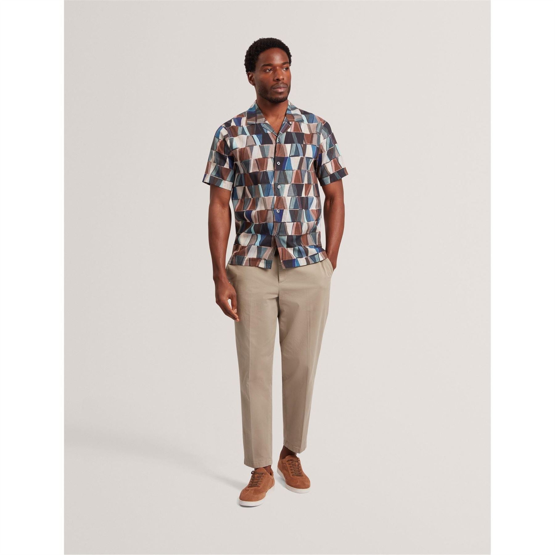 Ted Baker SS Linen Print T Sn62