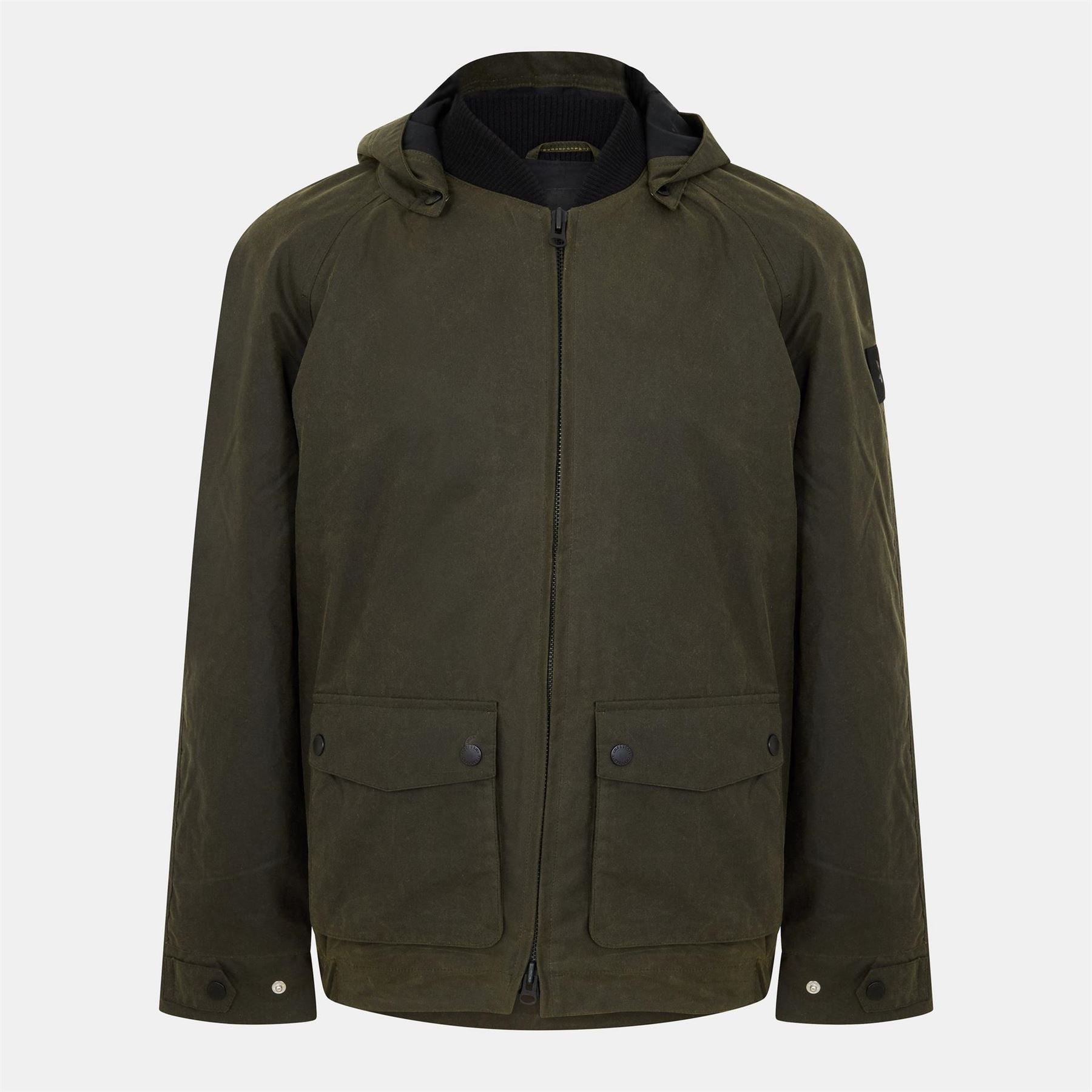 Lyle and Scott Hooded Bomber Jacket with Flap Pocket