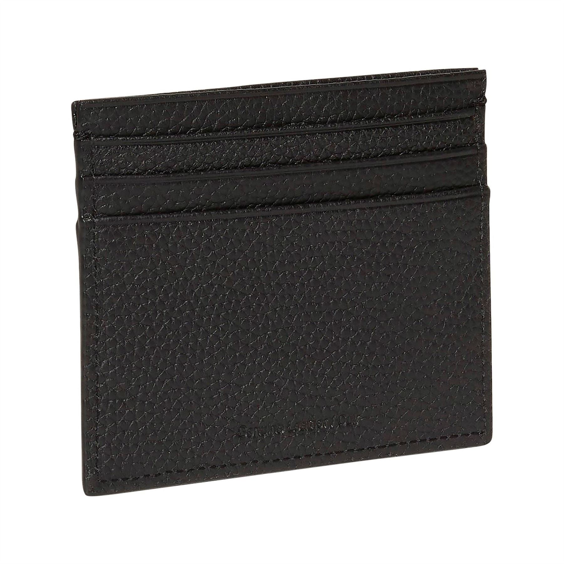 Calvin Klein Embossed Logo Leather Card Case