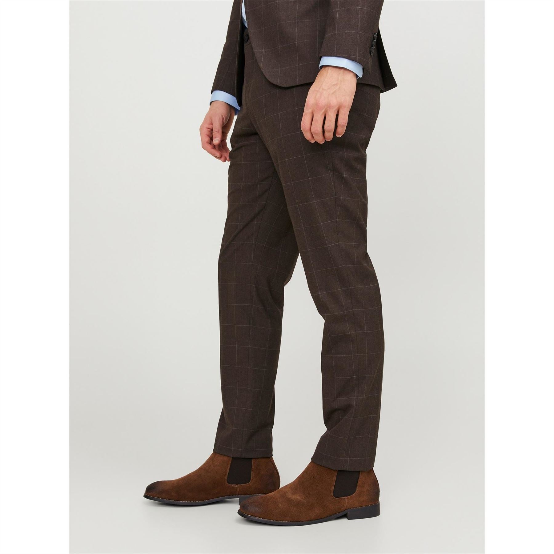 Jack and Jones Checked Smart Slim Fit Trouser