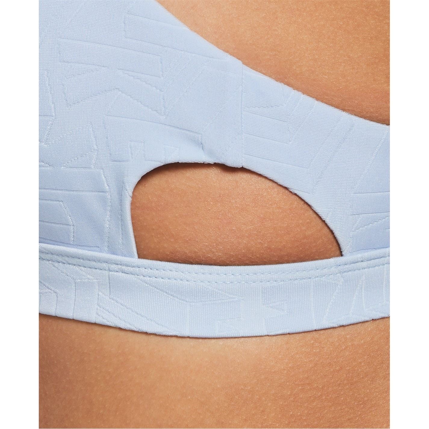 Nike Cut-Out Textured Bikini Top Set