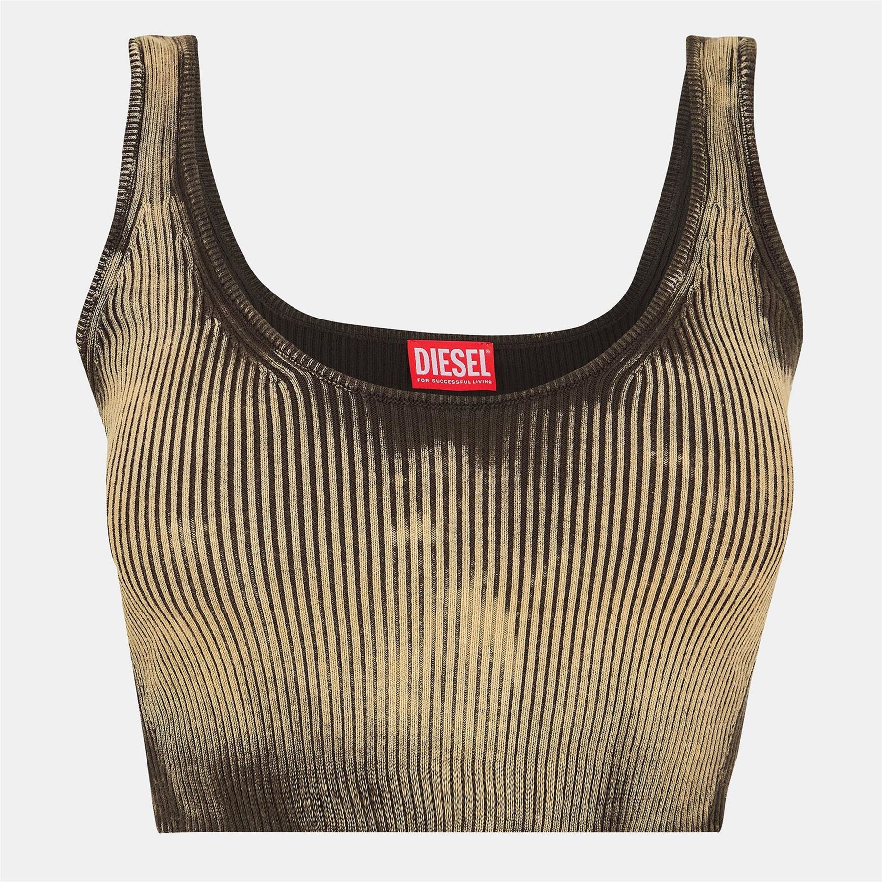 Diesel Deidra Slim Fit Cropped Lettering Tank