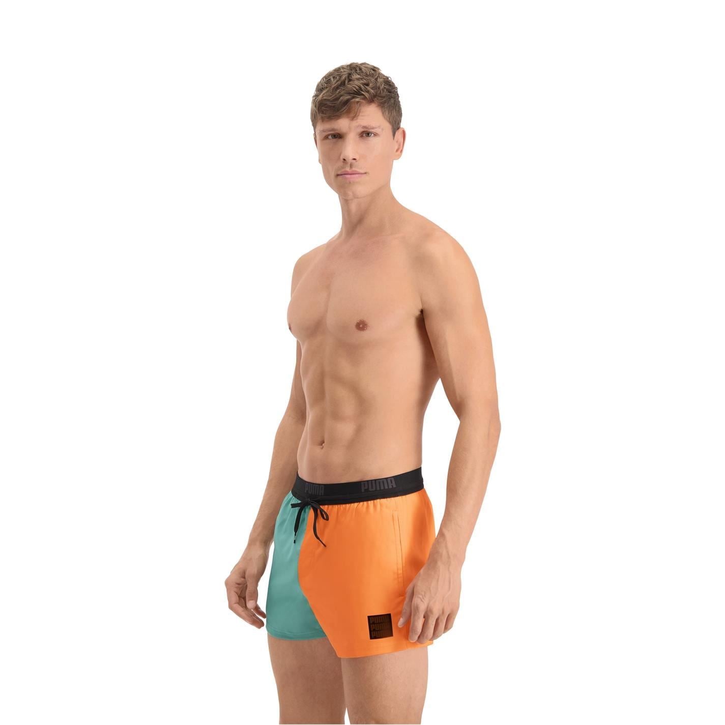 Puma Regular Fit Color Block Swim Shorts