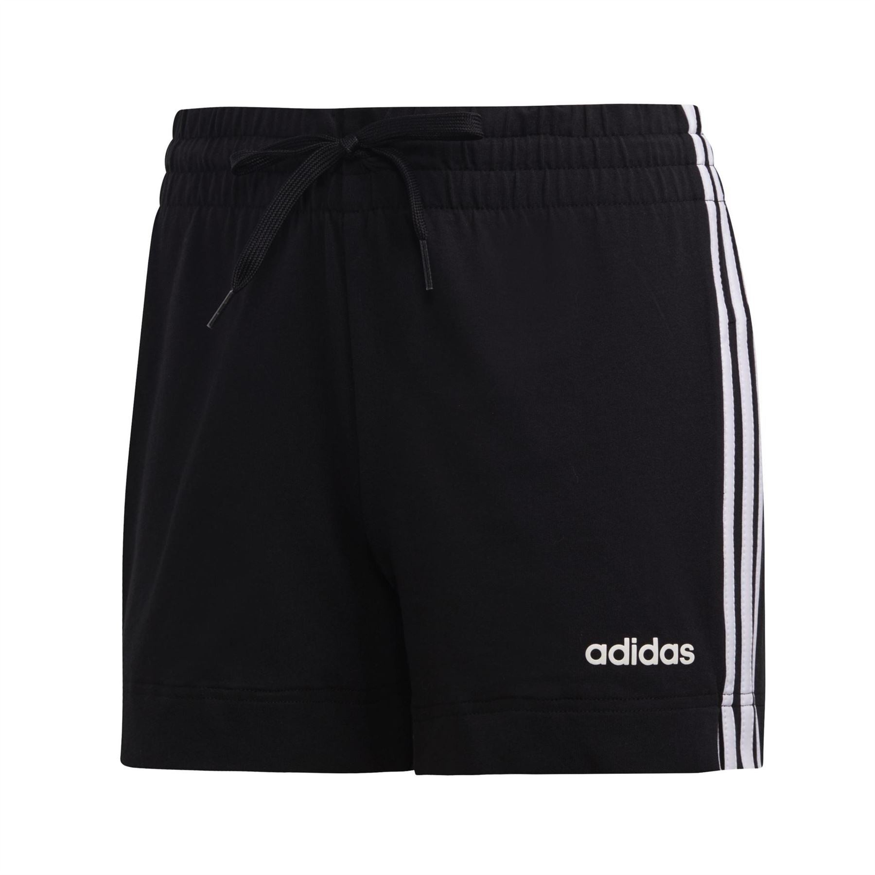 adidas Womens Essentials 3 Stripes Shorts Slim Gym Shorts