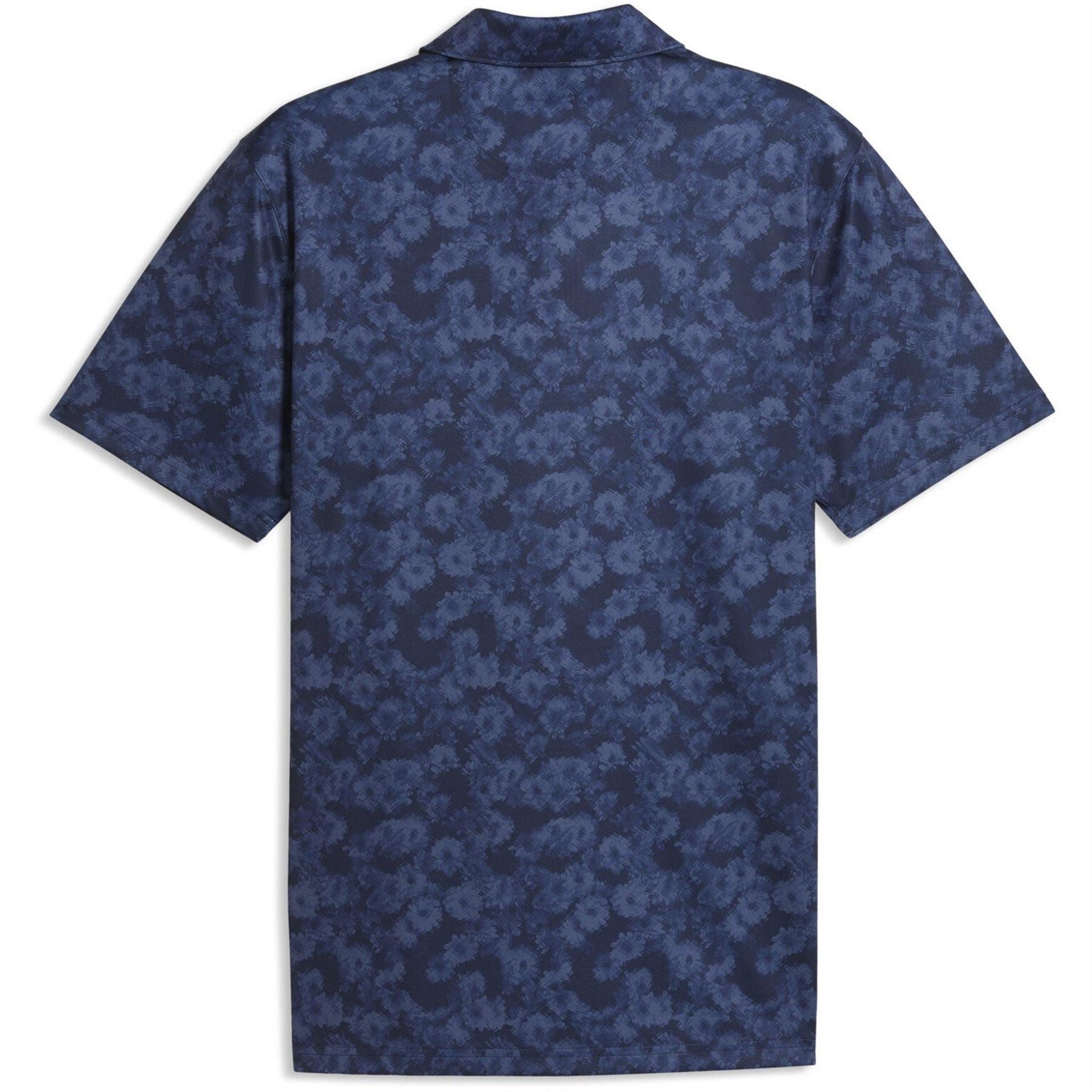 Puma Pure 2.0 Floral Short Sleeve Performance Polo Shirt