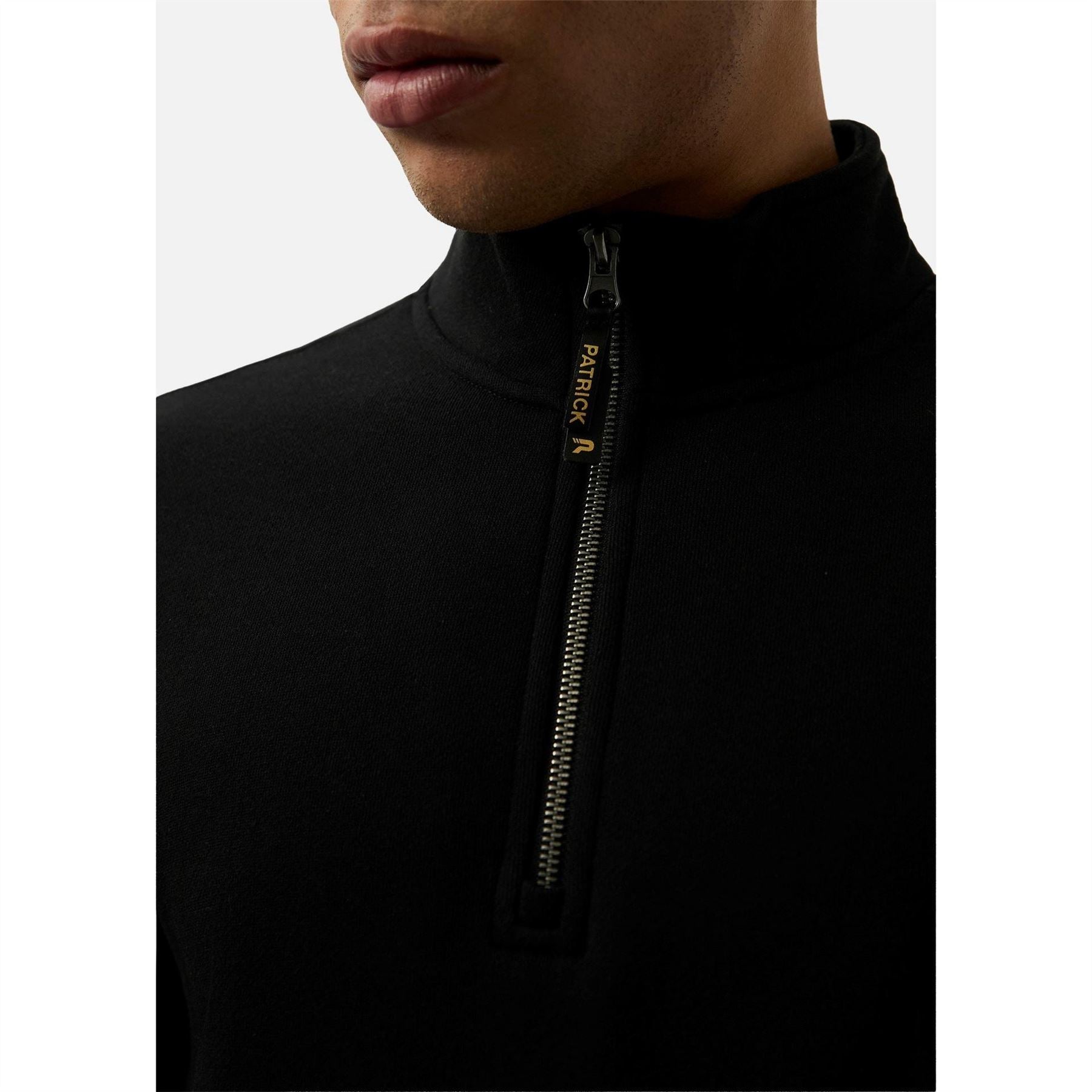 Patrick Harlem Zip Neck Long Sleeve Sweatshirt