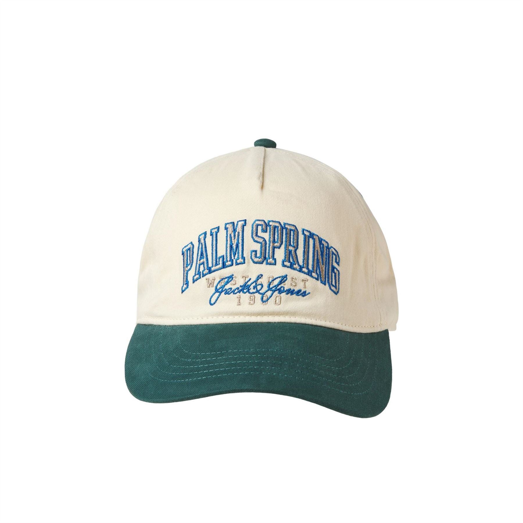 Jack and Jones Jacpalme Lettering Curved Brim Dad Cap