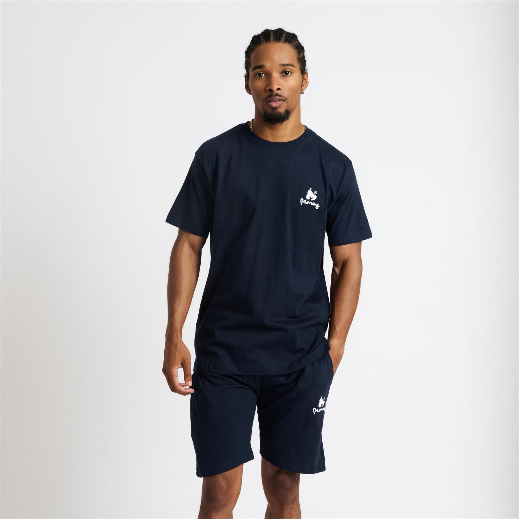 Money Lounger Elasticated Short Twin Set