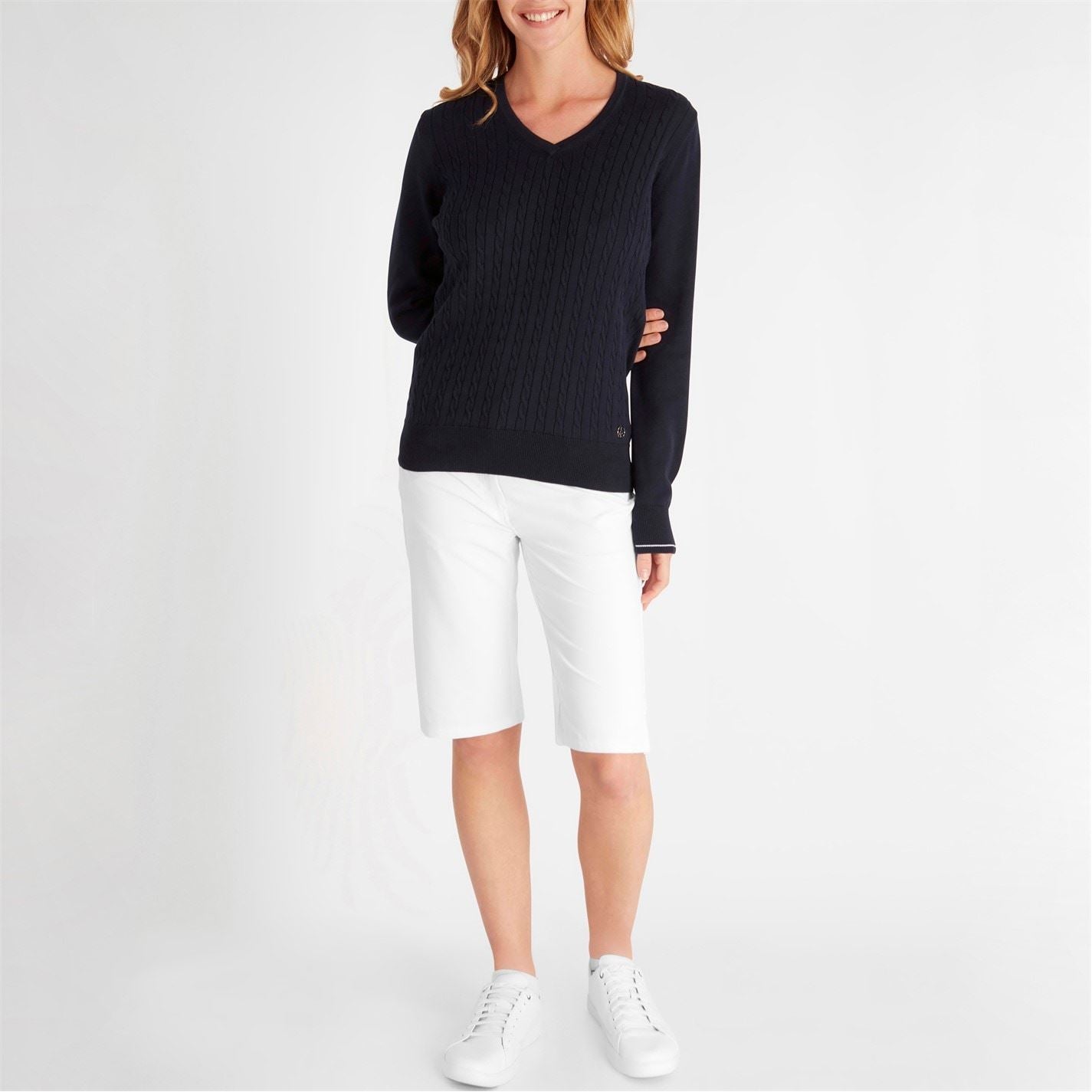 Calvin Klein Golf Regular Fit V-Neck Long Sleeve Sweater