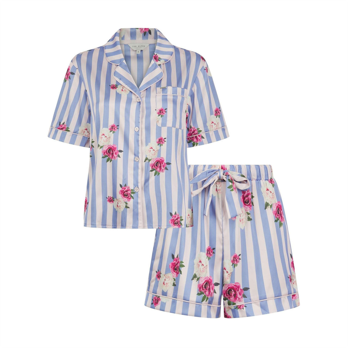 Ted Baker Satin Short Sleeve Pyjama Set