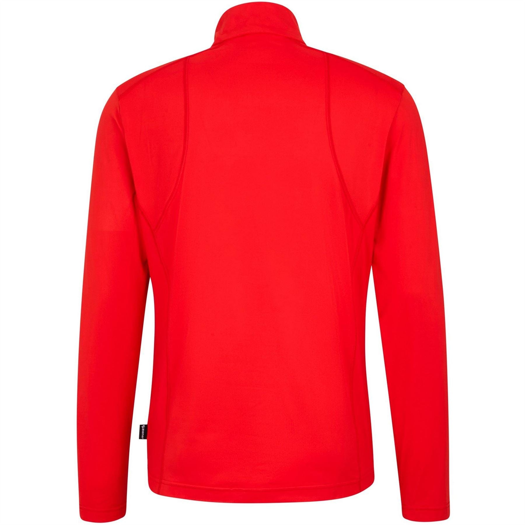Ziener Jelessa Logo Badge Funnel Zip Neck Long Sleeve Athletic Top