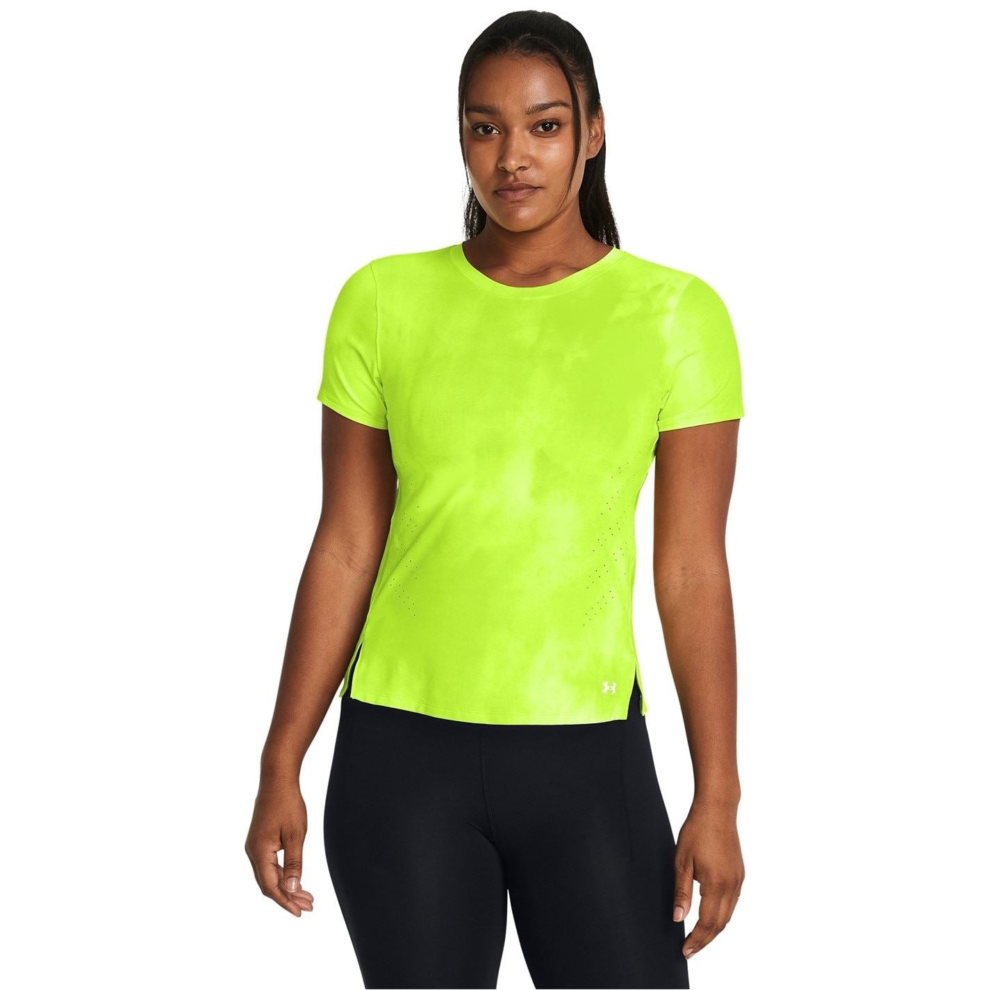 Under Armour Womens Armour Ua Launch Elite Printed Ss Running Top