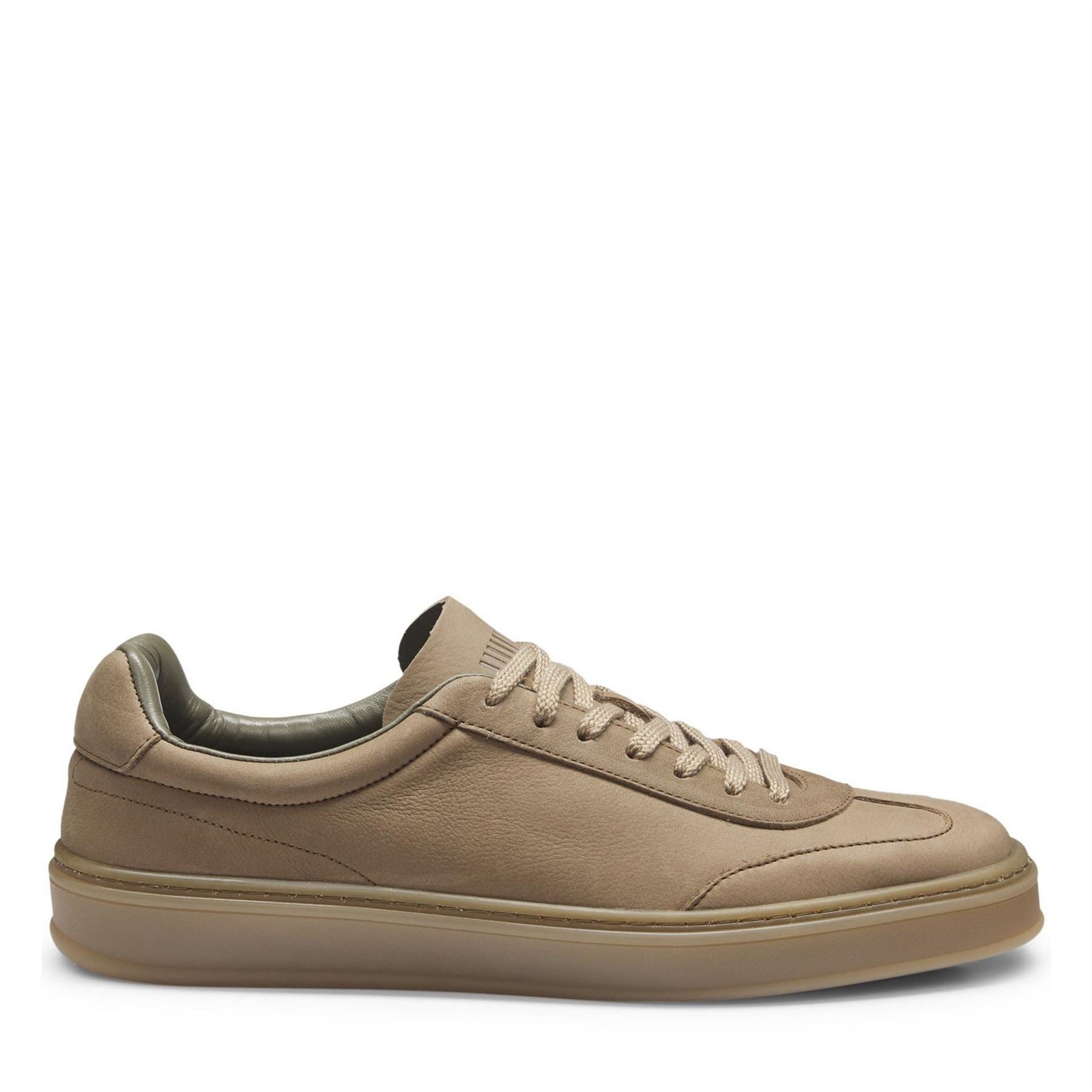 Boss Zarek Double Breasted Leather Lace Up Low Top Trainers