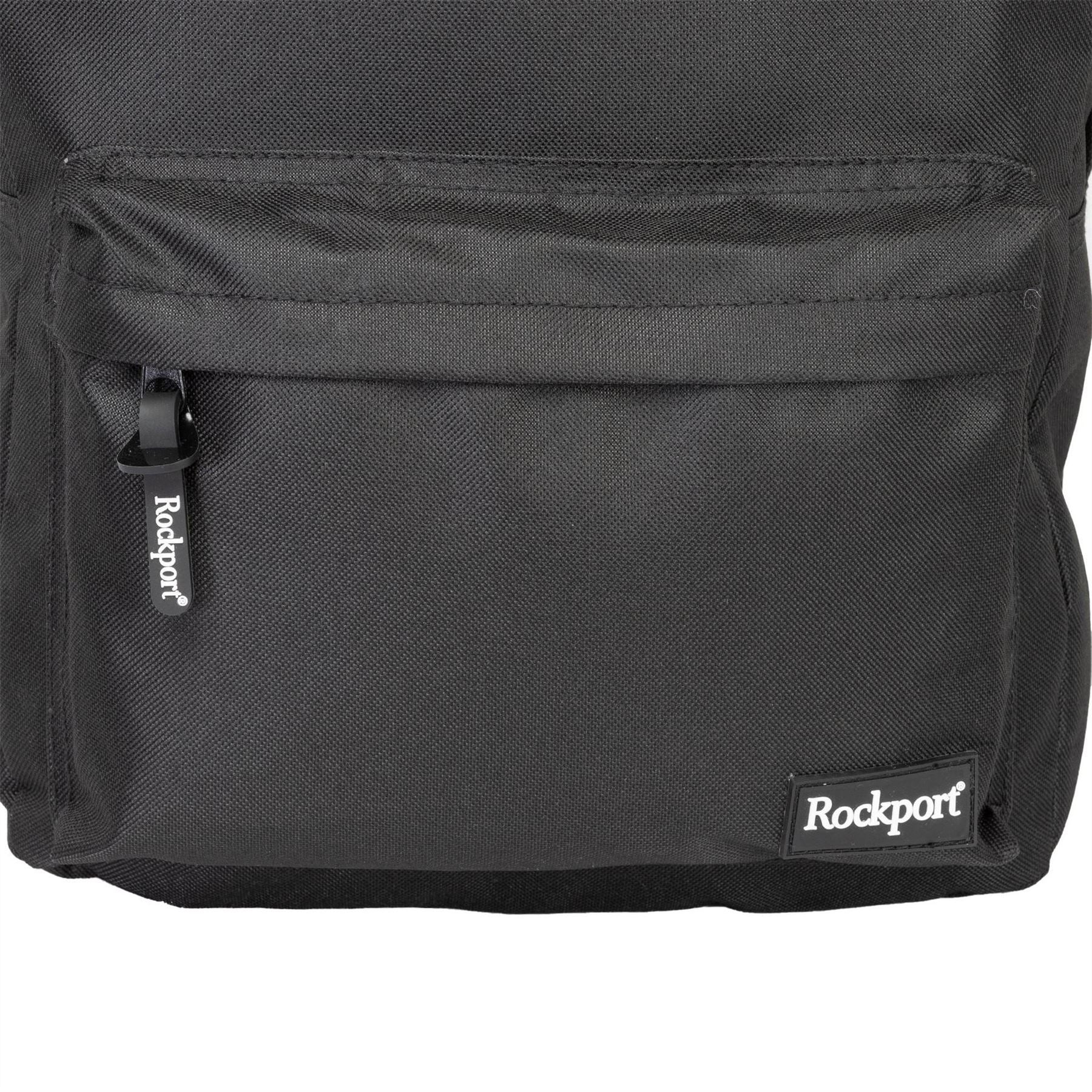 Rockport Solid Patterned Med Backpack with Logo