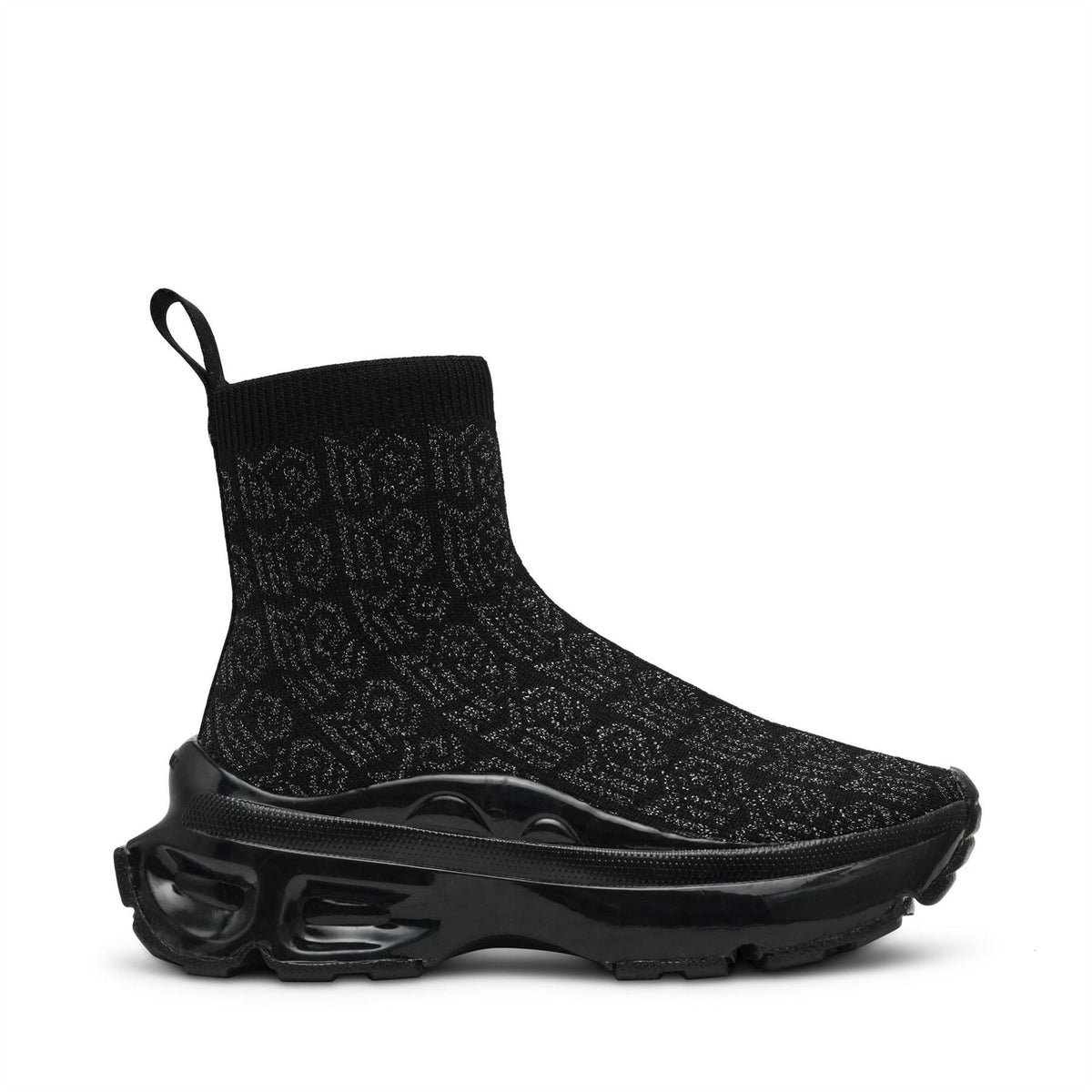 Steve Madden Flyby Abstract Patterned Sock Trainers