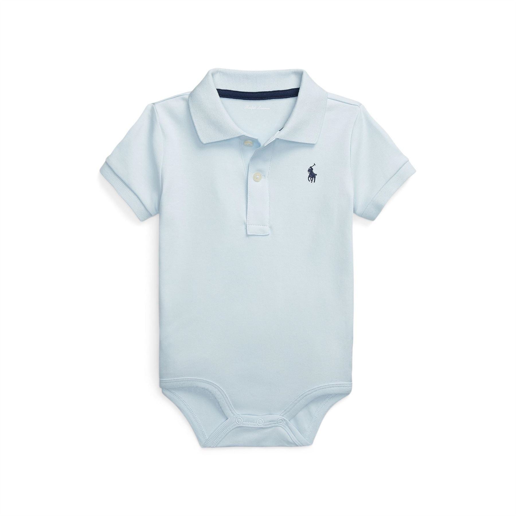 Polo Ralph Lauren Collared Neck Short Sleeve Onesie