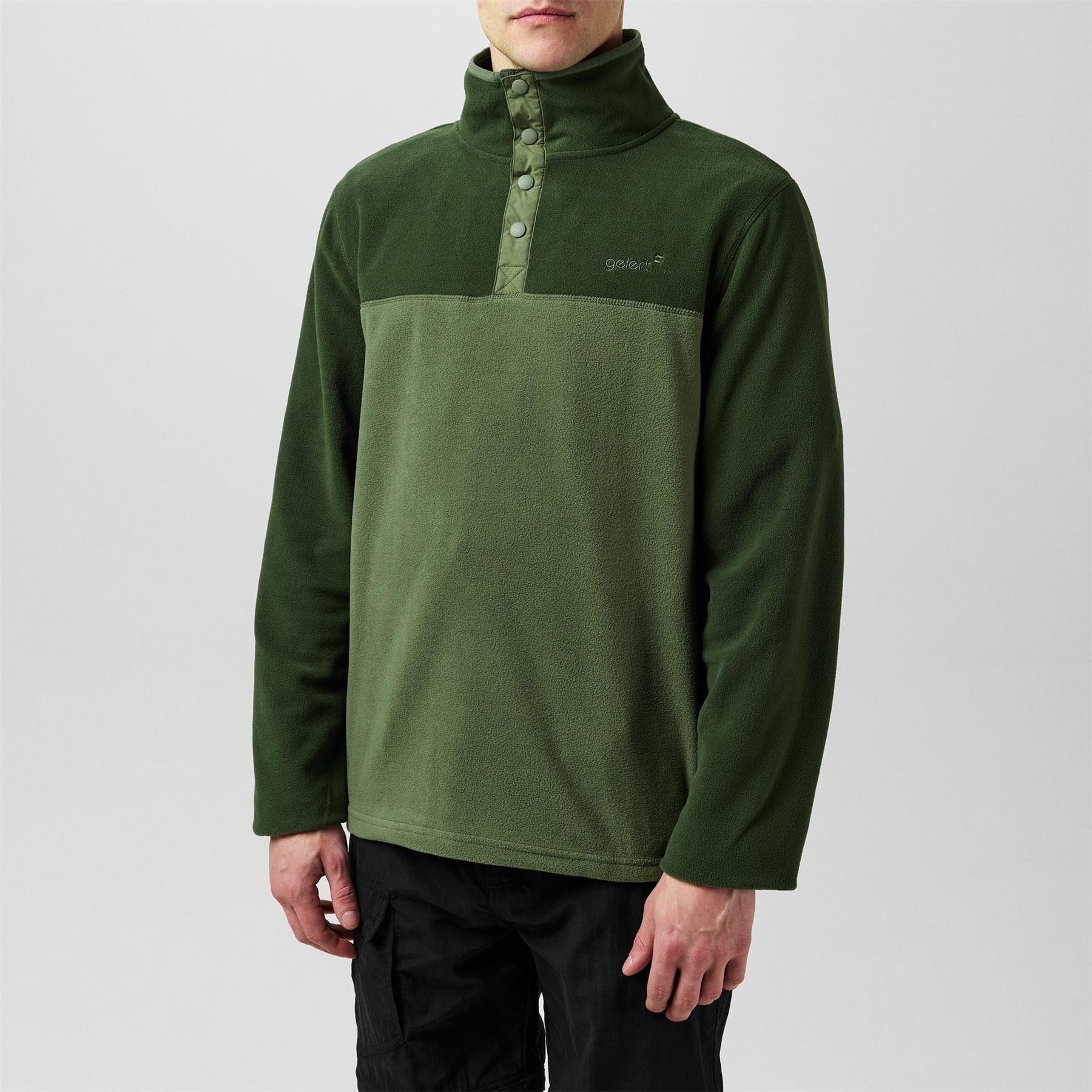 Gelert Mens Quarter Snap Fleece Top
