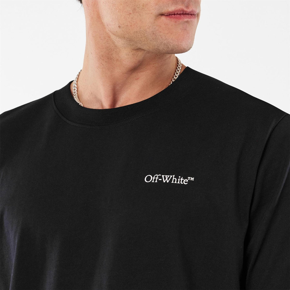 Off White Cloud Arrow Crew Neck Short Sleeve T-Shirt