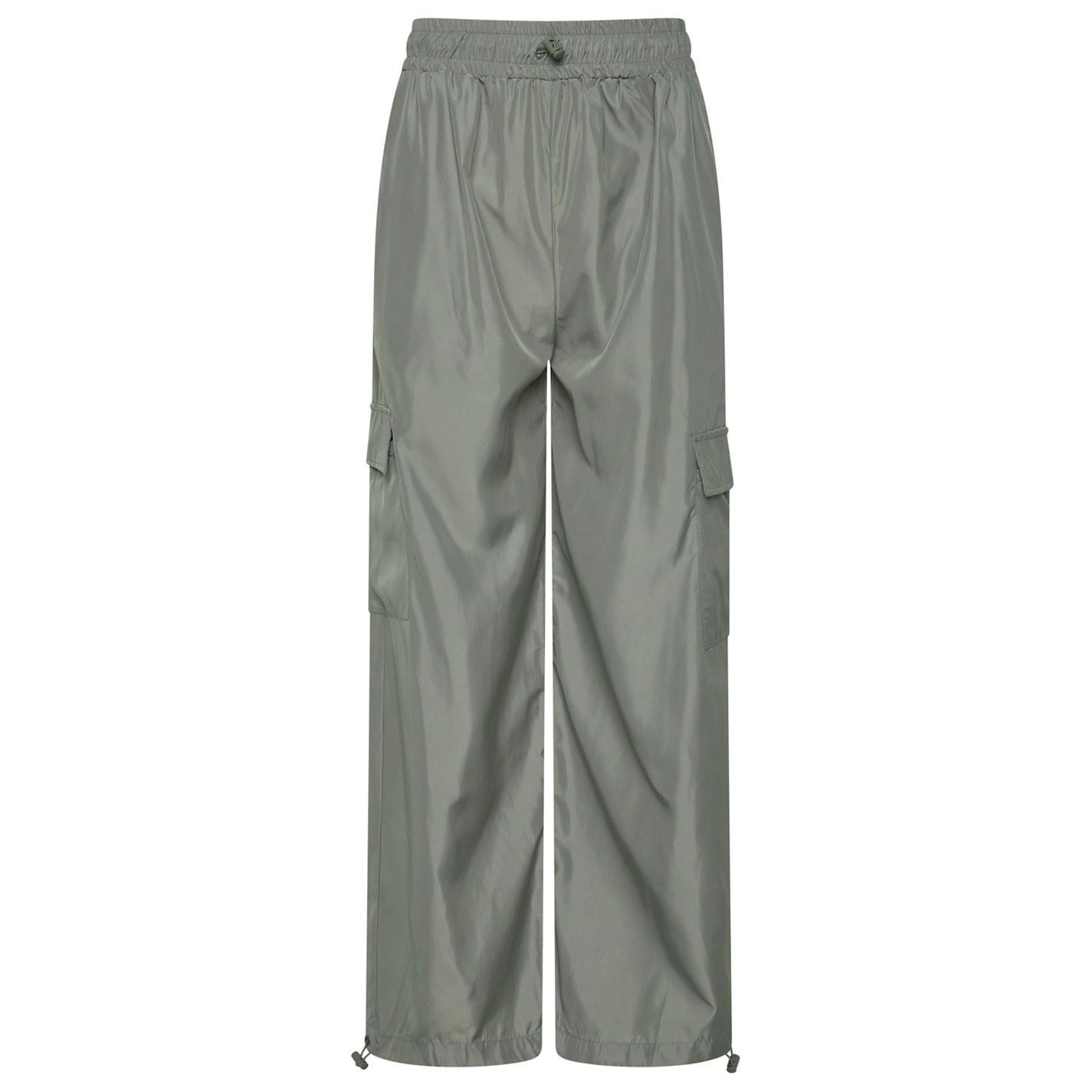Gym King Satin Side Pocket Solid Patterned Combat Pants