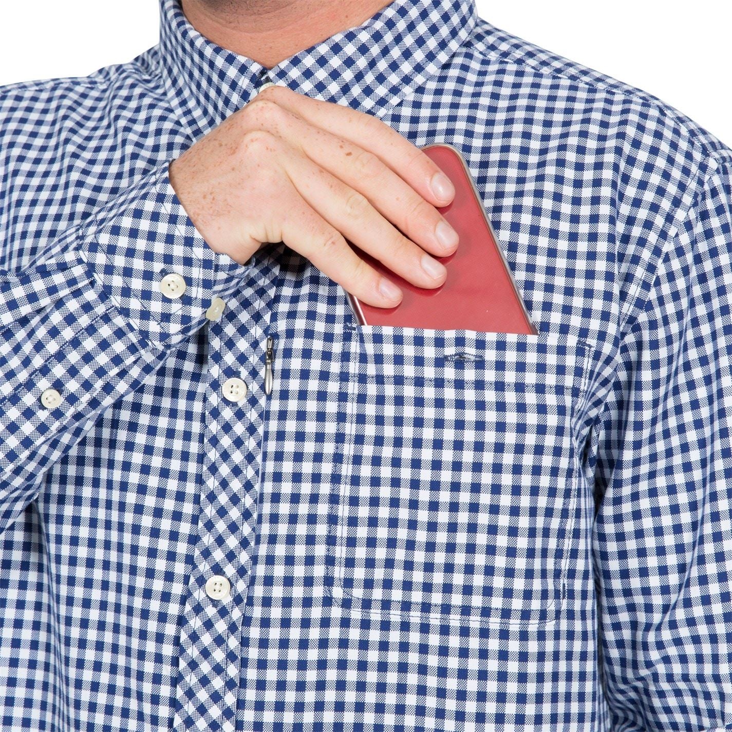 Trespass Checkerboard Regular Fit Cuff Sleeve Long Sleeve Shirt