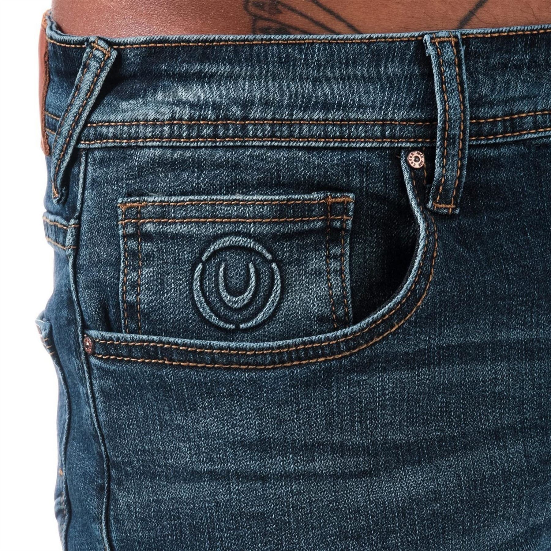 Duck and Cover Overbug Dark Wash Tapered Fit Jean