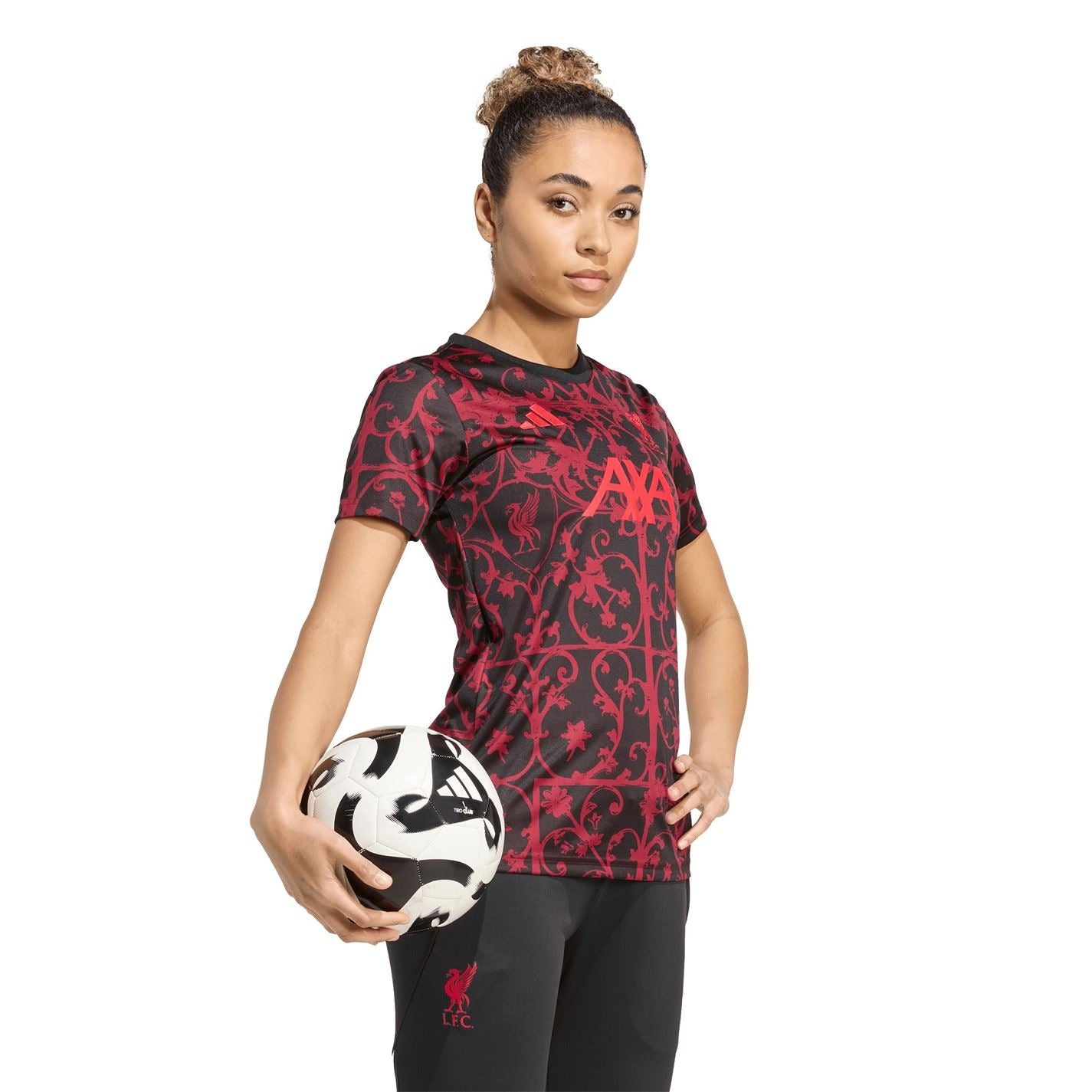 adidas Womens Liverpool Pre Match Shirt 2025 2026
