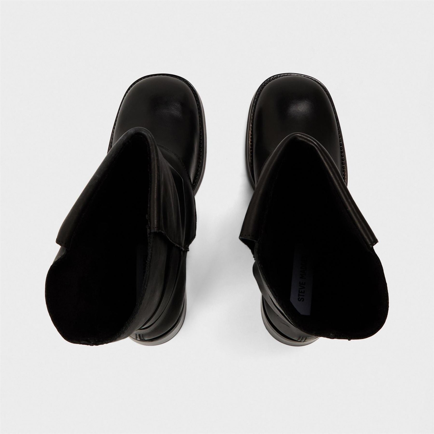 Steve Madden Bonfire Metallic Ankle Boots with Block Heel