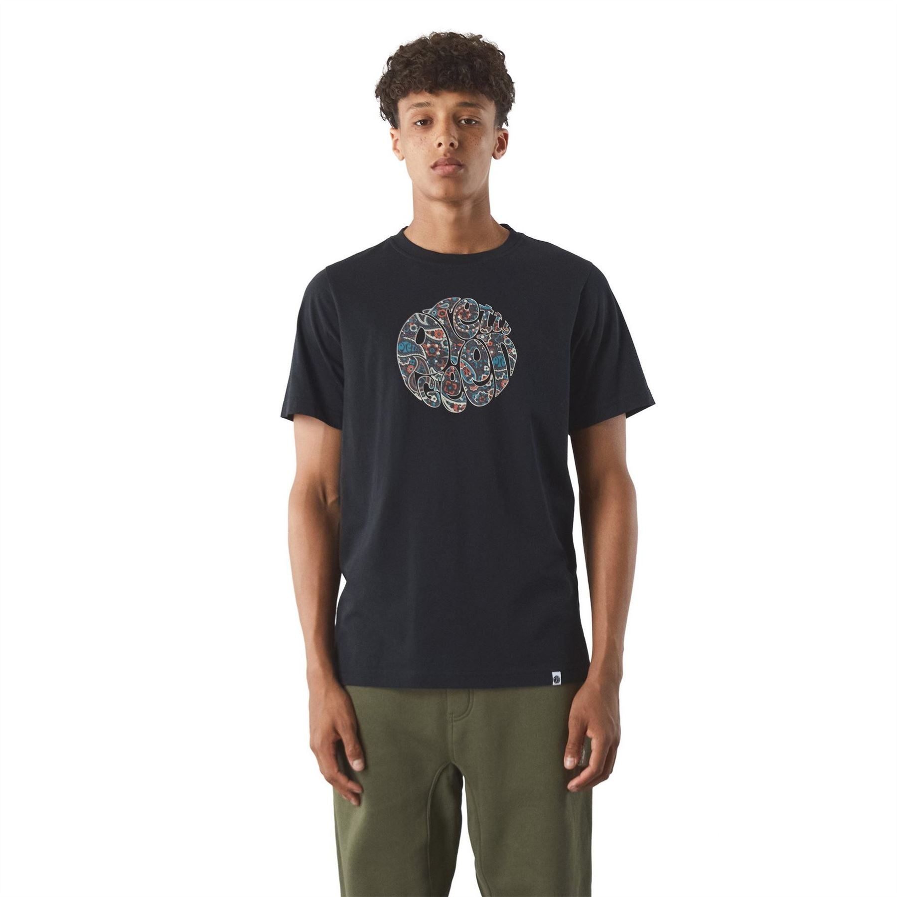 Pretty Green Wonderwall Logo Crew Neck Regular Fit T-Shirt