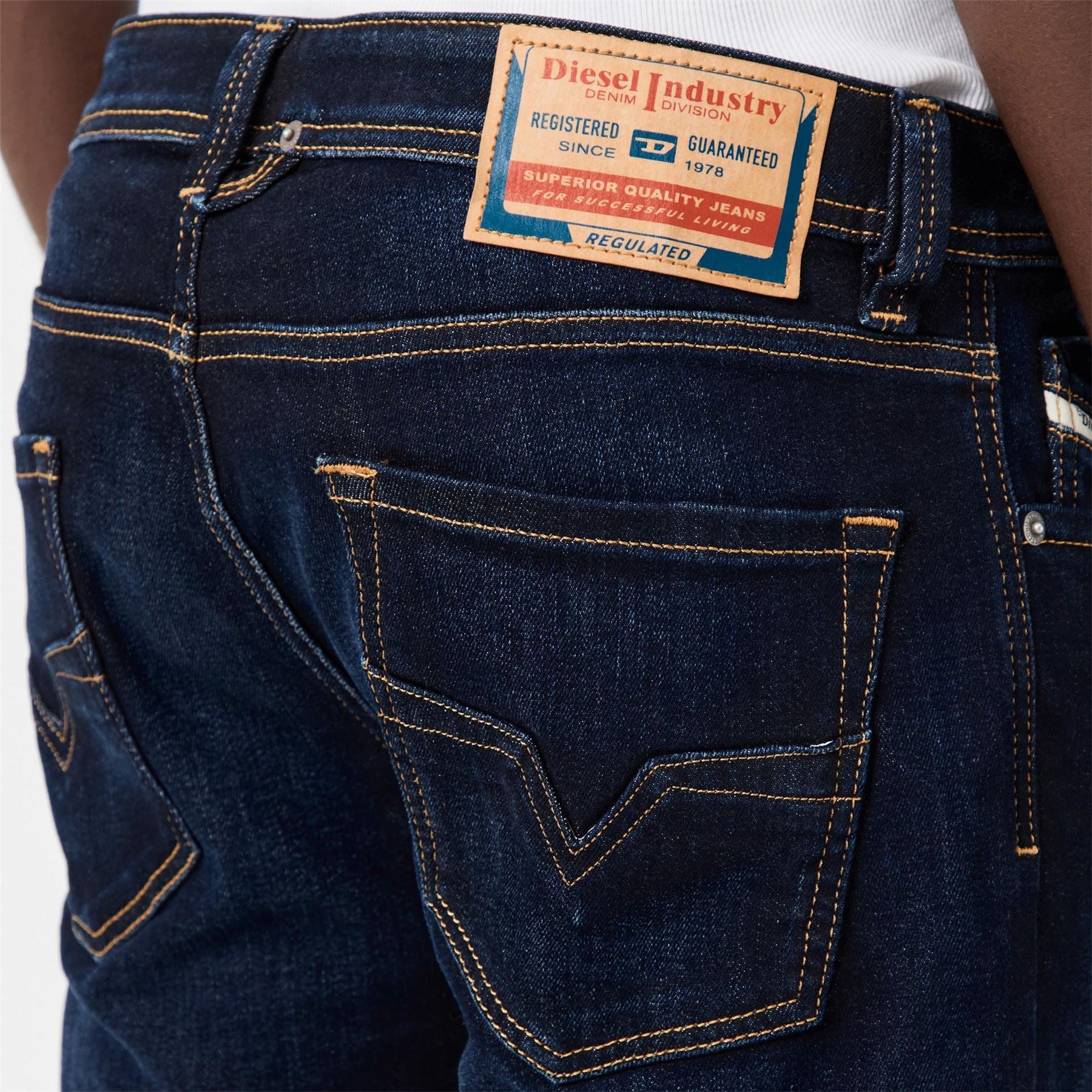 Diesel Larkee Five Pocket Straight Leg Jeans