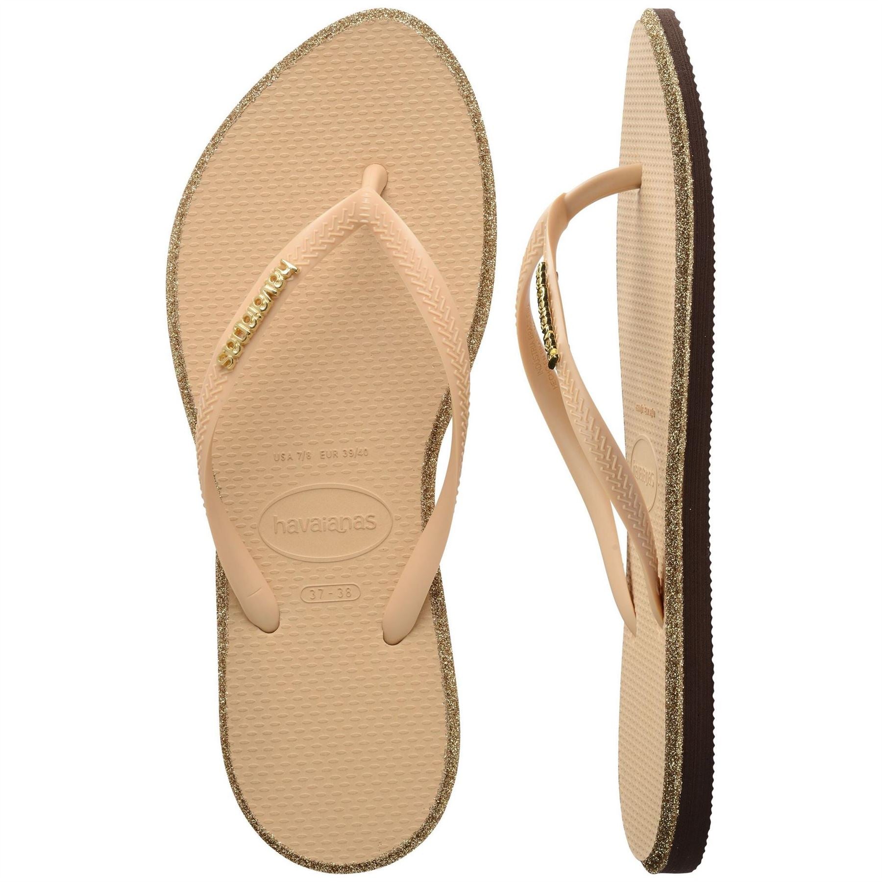 Havaianas Slim Point Glitter Flip Flops