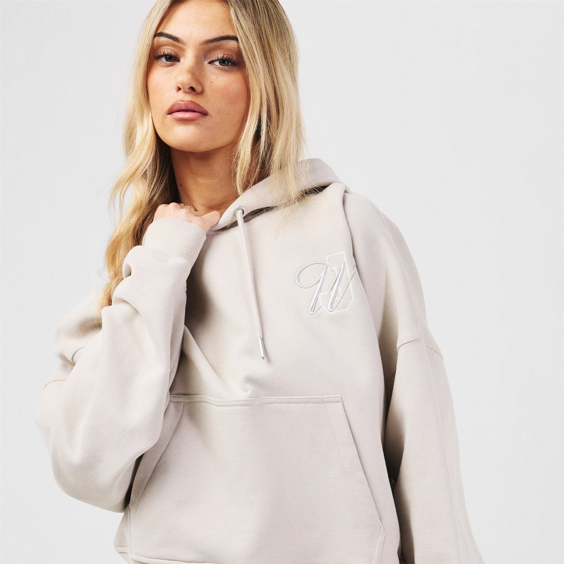 Jack Wills Cropped Hooded Relaxed Fit Sweatshirt