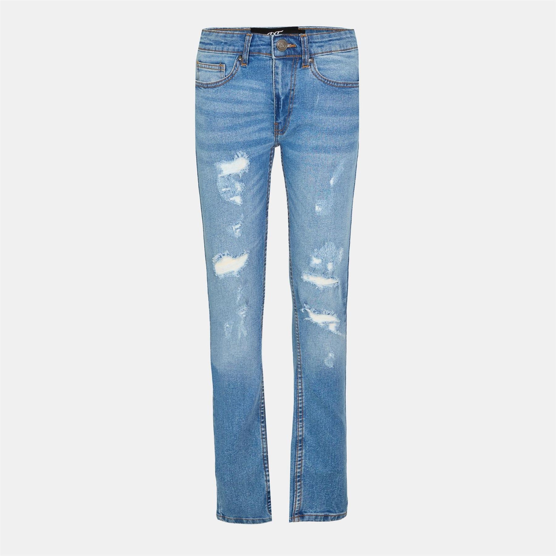 DFND London Roar Distressed Slim Jeans